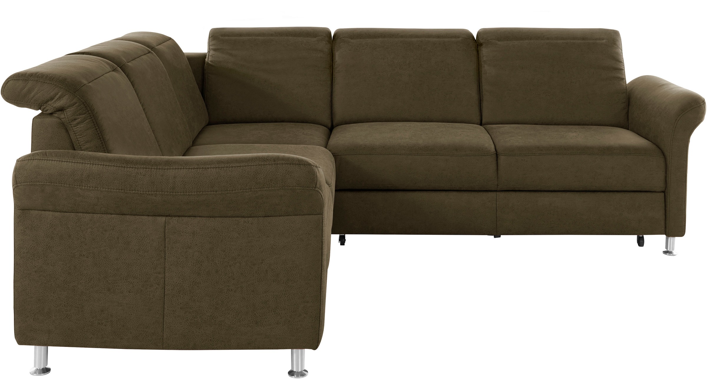 sit&more Ecksofa »Darwin L-Form«, inklusive Federkern, wahlweise mit Kopfteilverstellung, Bettfunktion
