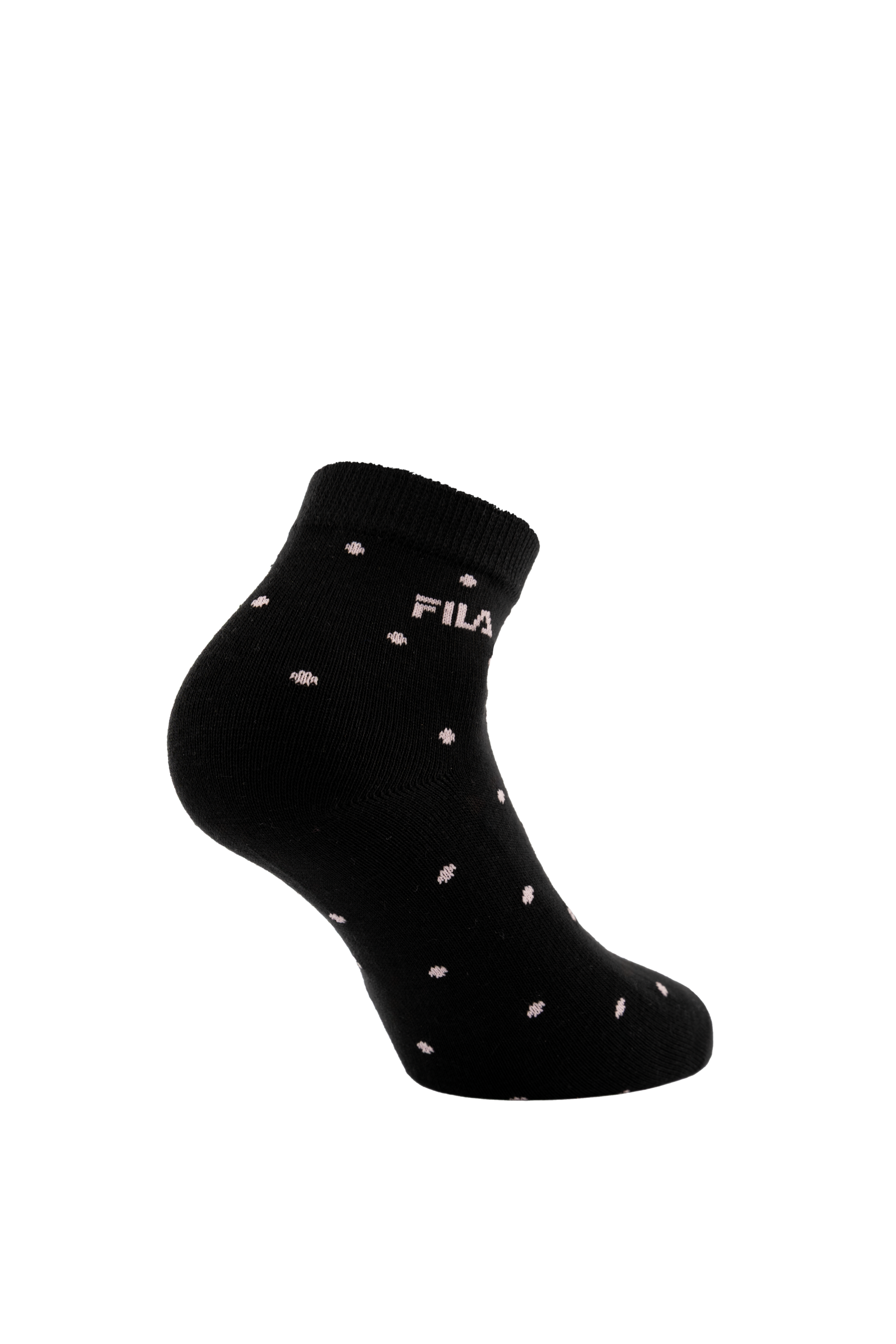 Fila Kurzsocken 3 Paar,  mit schmalem Rippenbündchen, gepunktet, Cotton-Mix