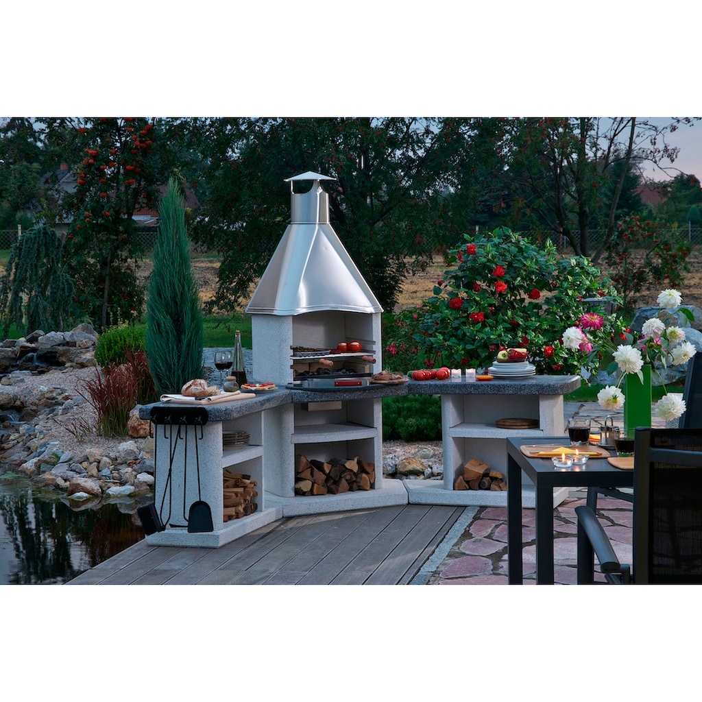 WELLFIRE Grillkamin »Ardea«, BxTxH: 188x73x192 cm