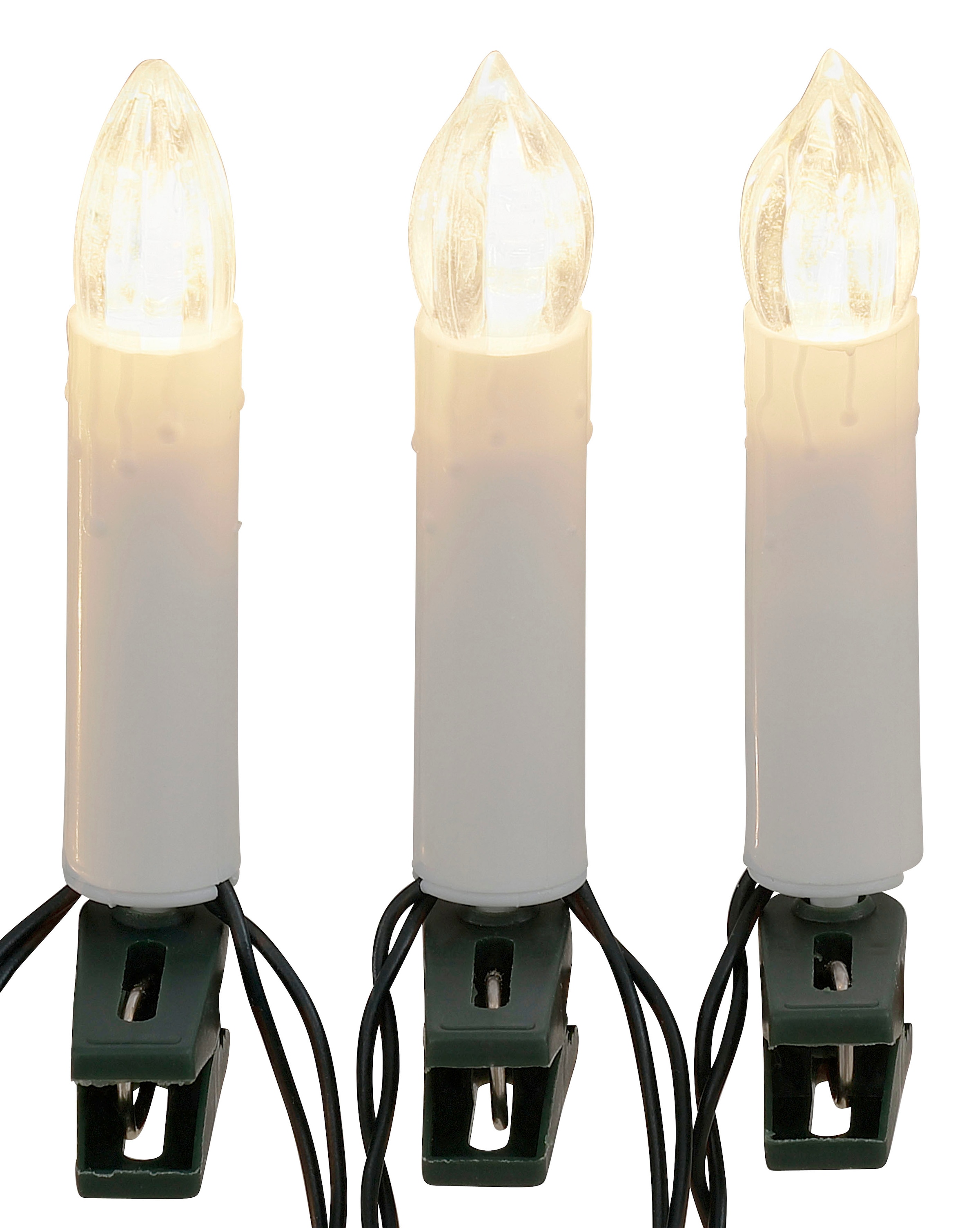 my home LED-Christbaumkerzen »Kendall, Weihnachtsdeko aussen,  Christbaumschmuck«, Kerzenlichterkette mit 50 LEDs und Timer,  Christbaumkerzen, Outdoor auf Raten bestellen