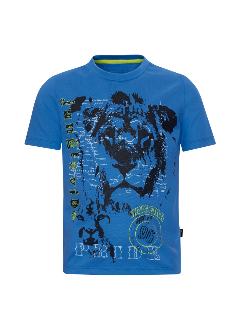 Trigema T-Shirt »TRIGEMA T-Shirt mit großem Löwen-Print«, (1 tlg.)