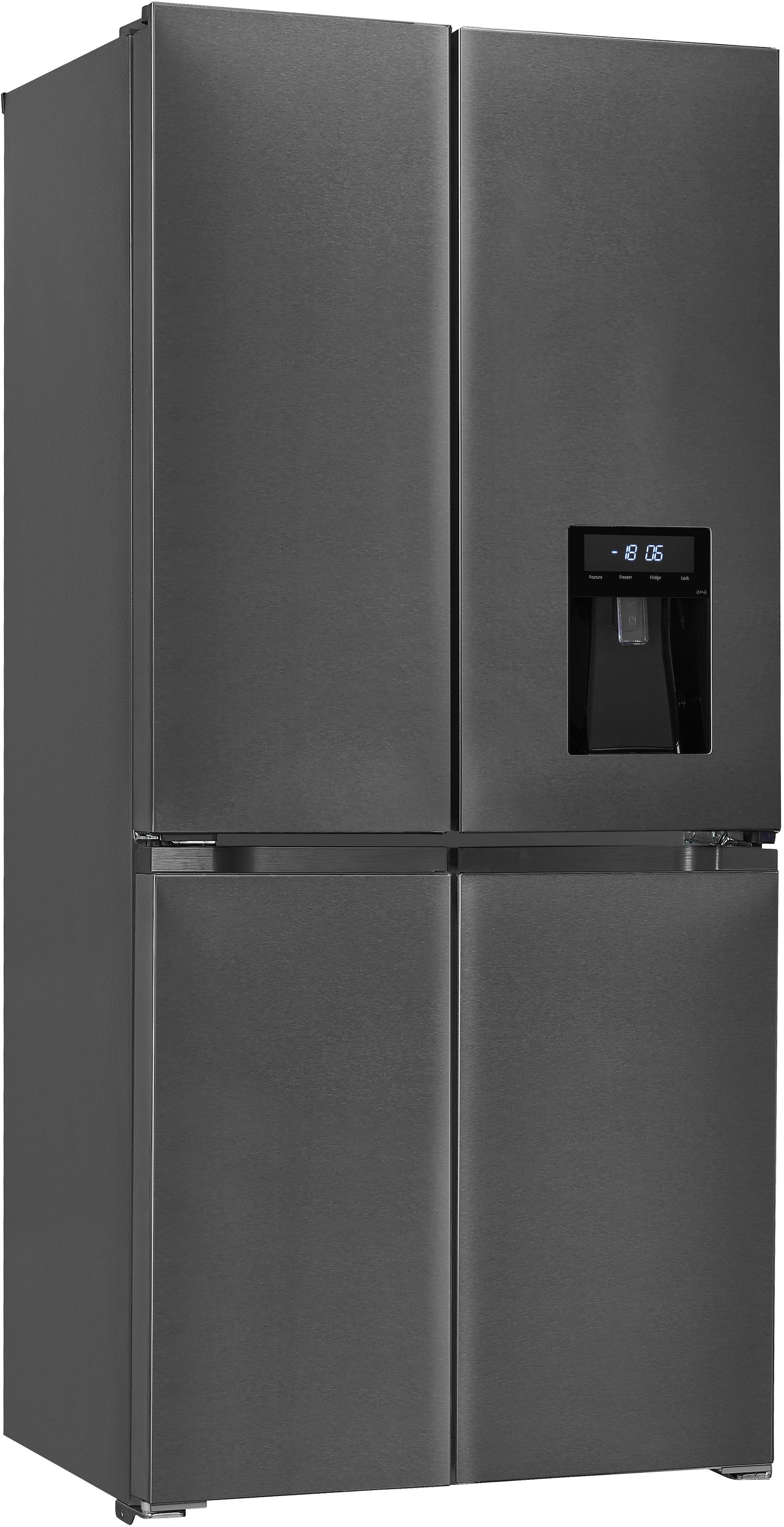 exquisit Multi Door »MD430-100-WS-200E inoxlook-az«, 432 L Volumen, Total N günstig online kaufen