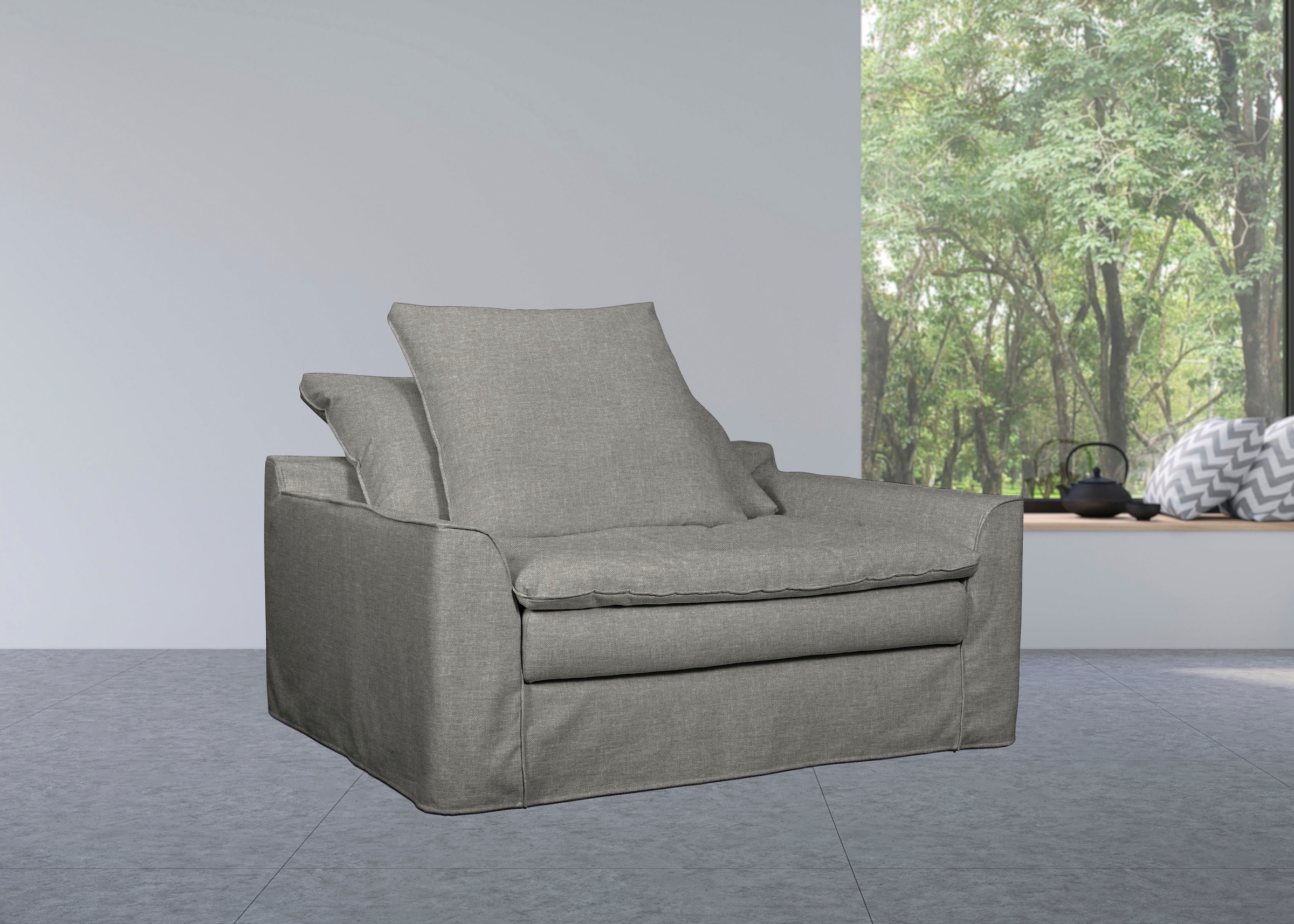 XXL-Sessel »Sake Loveseat und Megasessel«, inklusive 2 Kissen, abnehmbarer und...