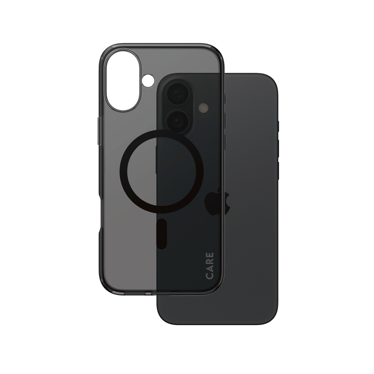 CARE by PanzerGlass Handyhülle »Smokey Case für Apple iPhone 16 Plus«, Backcover, Schutzhülle, Handyschutzhülle, Case, Schutzcase, stoßfest