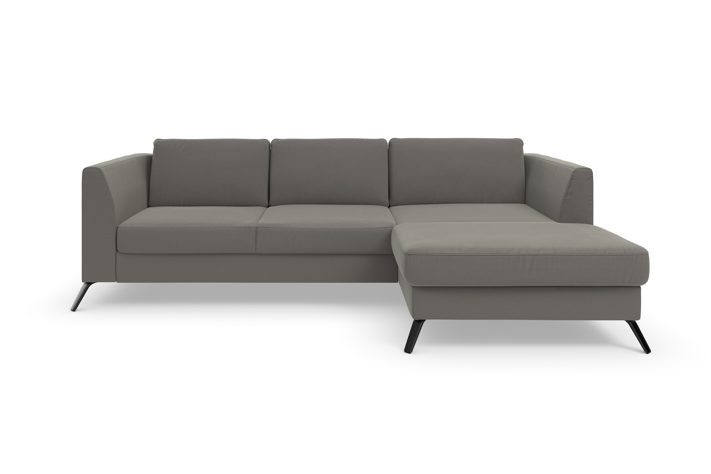 sit&more Ecksofa »Olsen L-Form«, inklusive Sitztiefenverstellung, wahlweise mit Bettfunktion, 15cm hoch