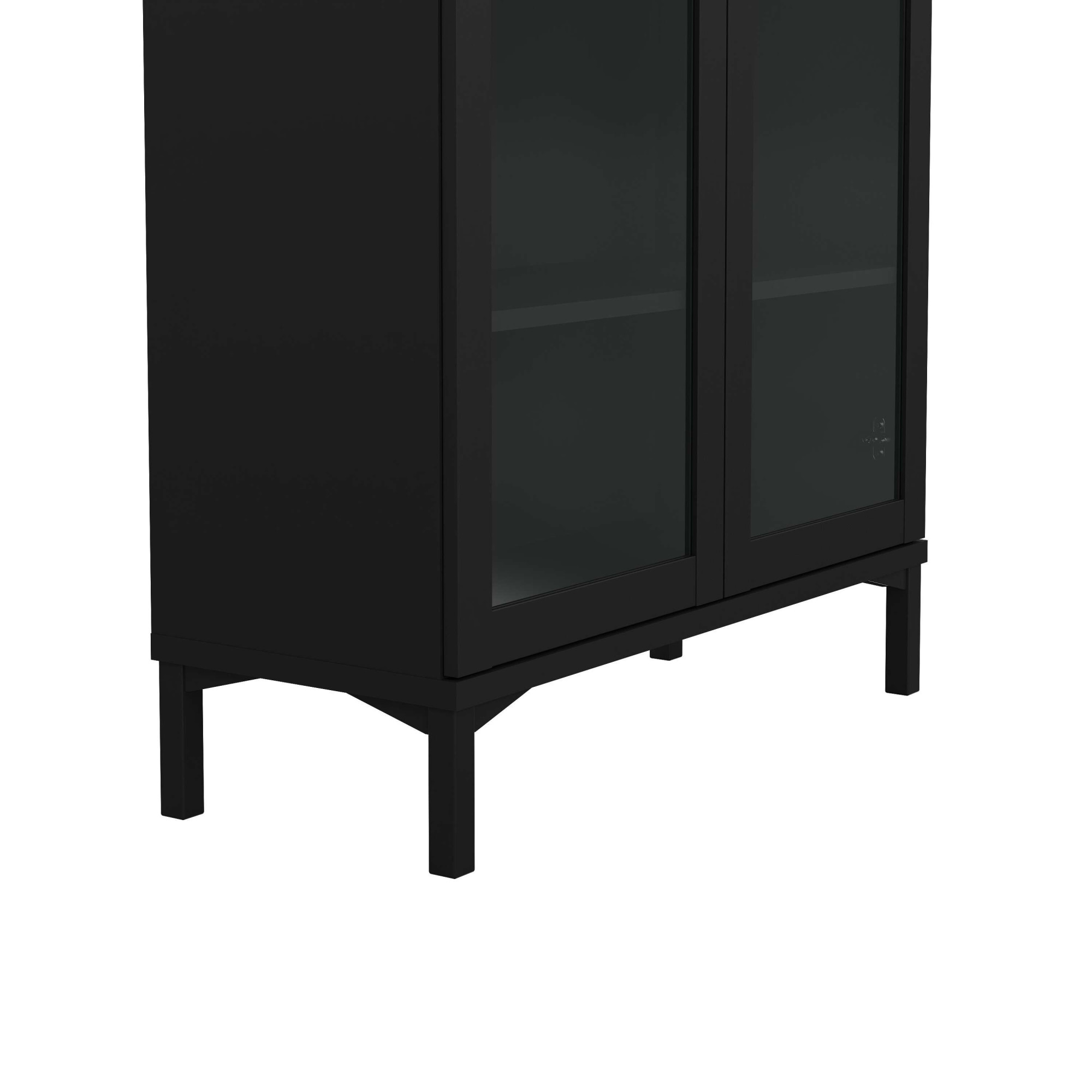 INOSIGN Vitrine »Roma Vitrinenschrank, Standvitrine, Glasvitrine, Schrank, Stauraum«, 2 Glastüren, Höhe 200 cm, 6 Fächer, Breite 89 cm
