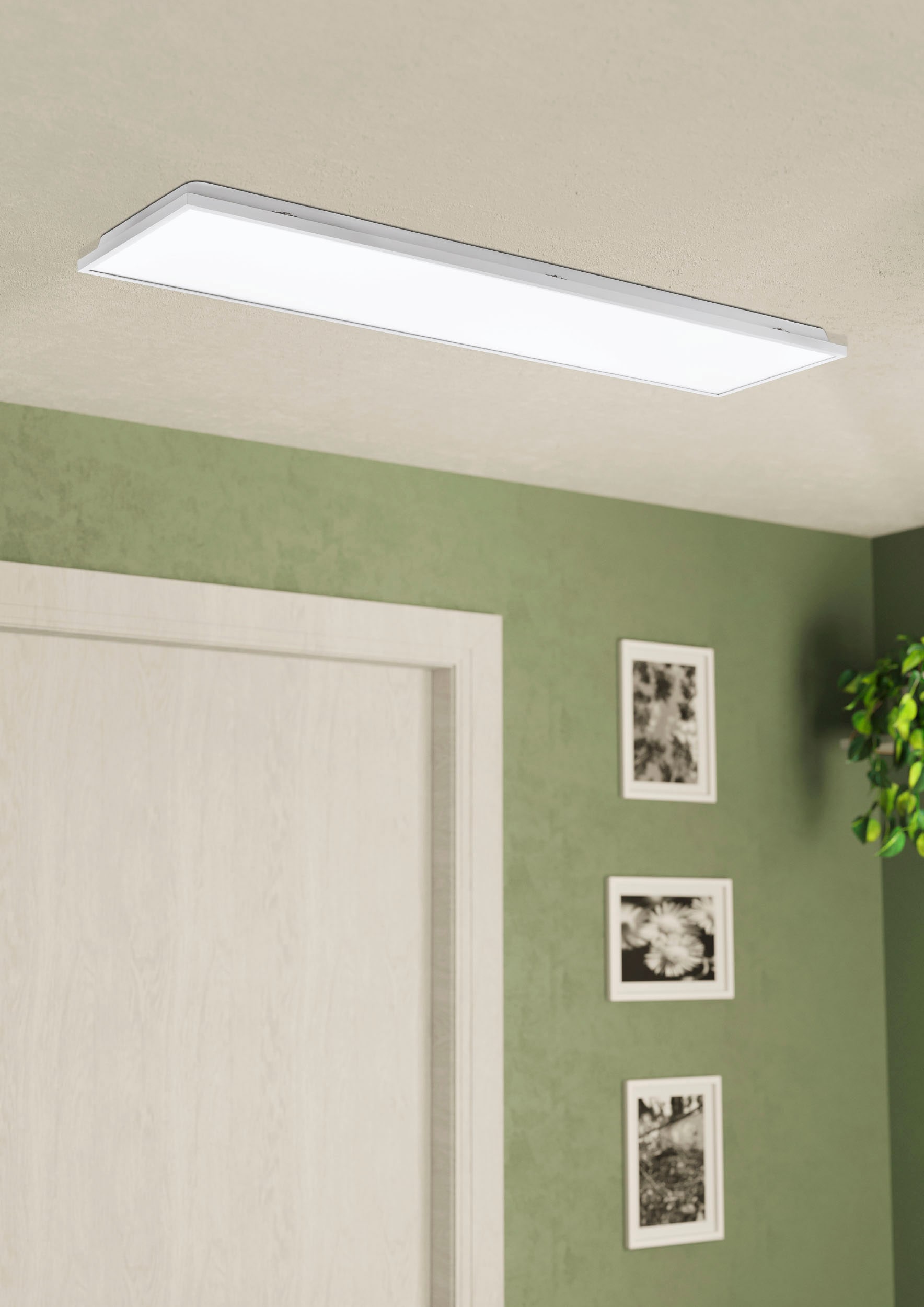 EGLO Deckenleuchte »URTEBIETA«, Leuchtmittel LED-Modul | LED fest integriert, Deckenleuchte in weiß aus Stahl - 32W - Neutralweiß