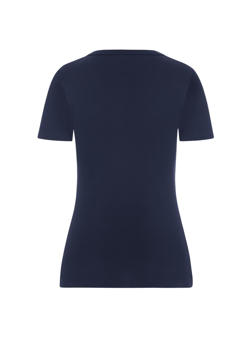 Trigema T-Shirt »TRIGEMA V-Shirt aus Baumwolle/Elastan«, (1 tlg.)