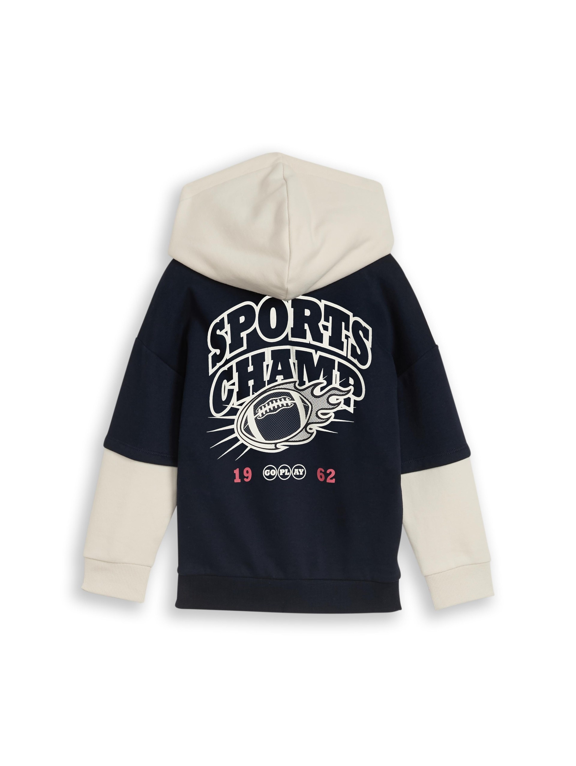 TOM TAILOR Kapuzensweatshirt , im Colorblocking-Design
