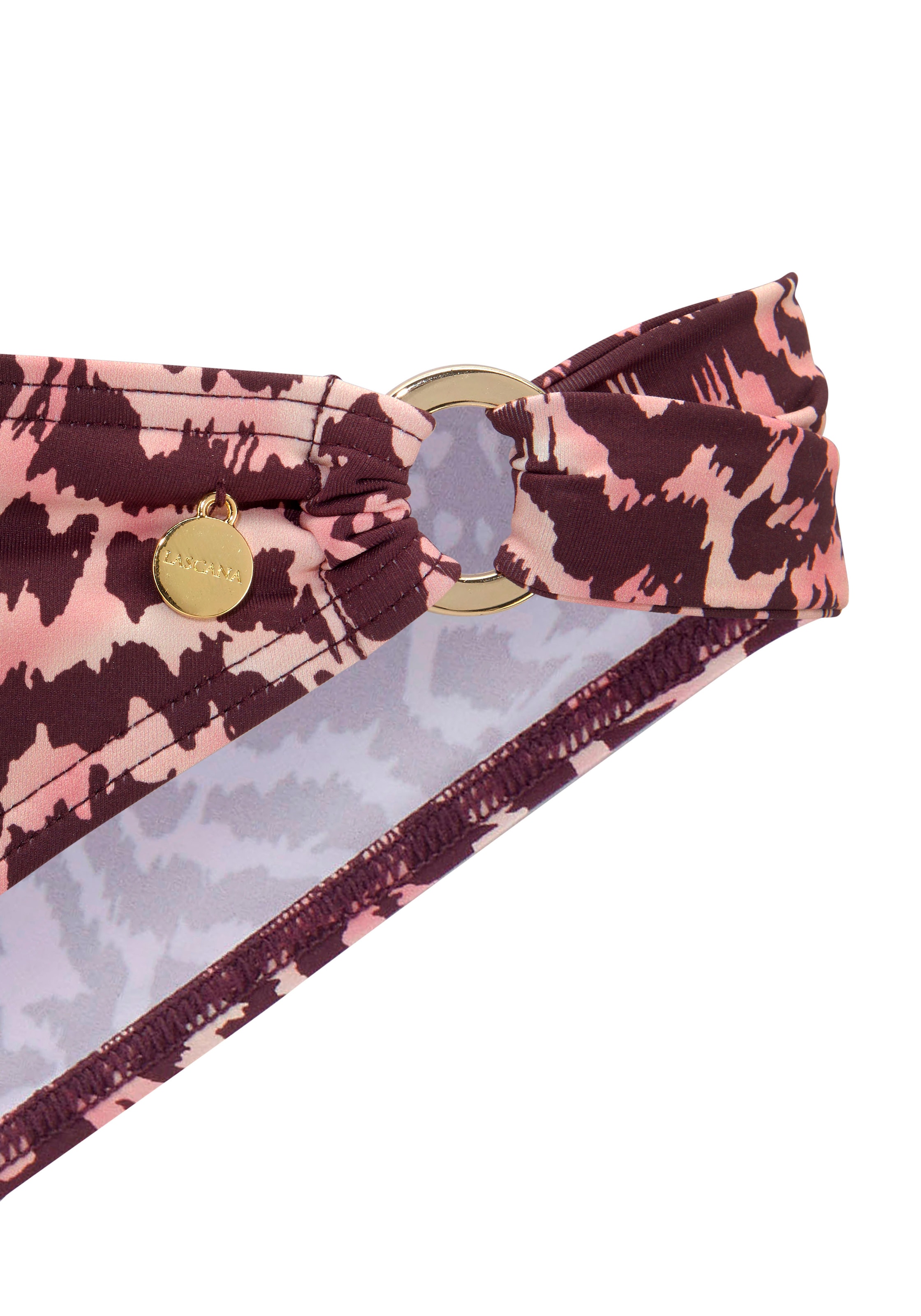 LASCANA Bikini-Hose »Holly«, mit goldfarbenen Zierringen