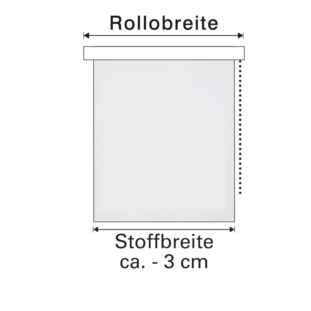 WOHNIDEE-Kollektion Seitenzugrollo »Rollo Tageslicht«, Lichtschutz, ohne Bohren, freihängend