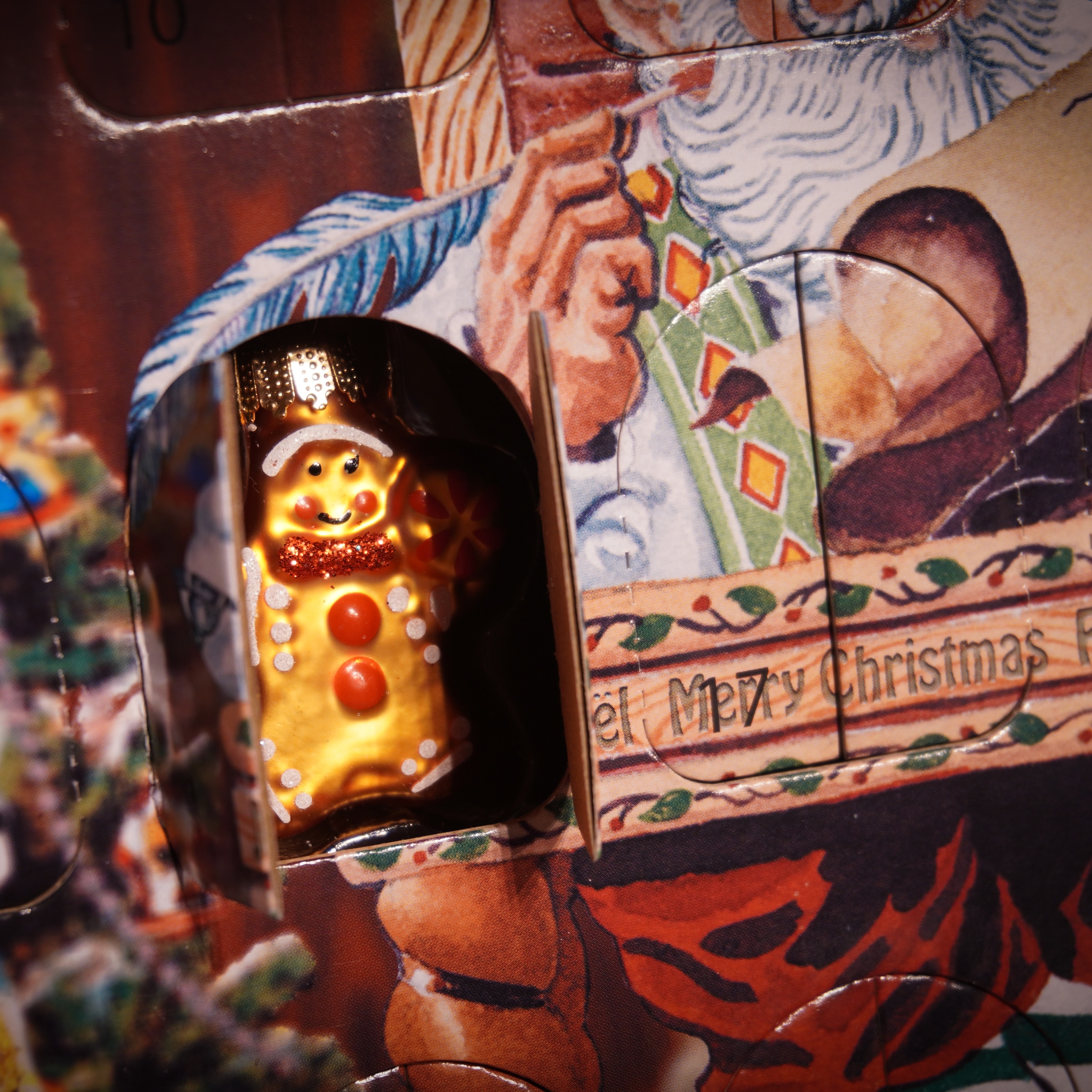 Krebs Glas Lauscha Adventskalender »Weihnachtsdeko mit schönen Figuren, ca.4-5cm« für Erwachsene mit Weihnachtsbaumschmuck aus Glas, handdekoriert und mundgeblasen