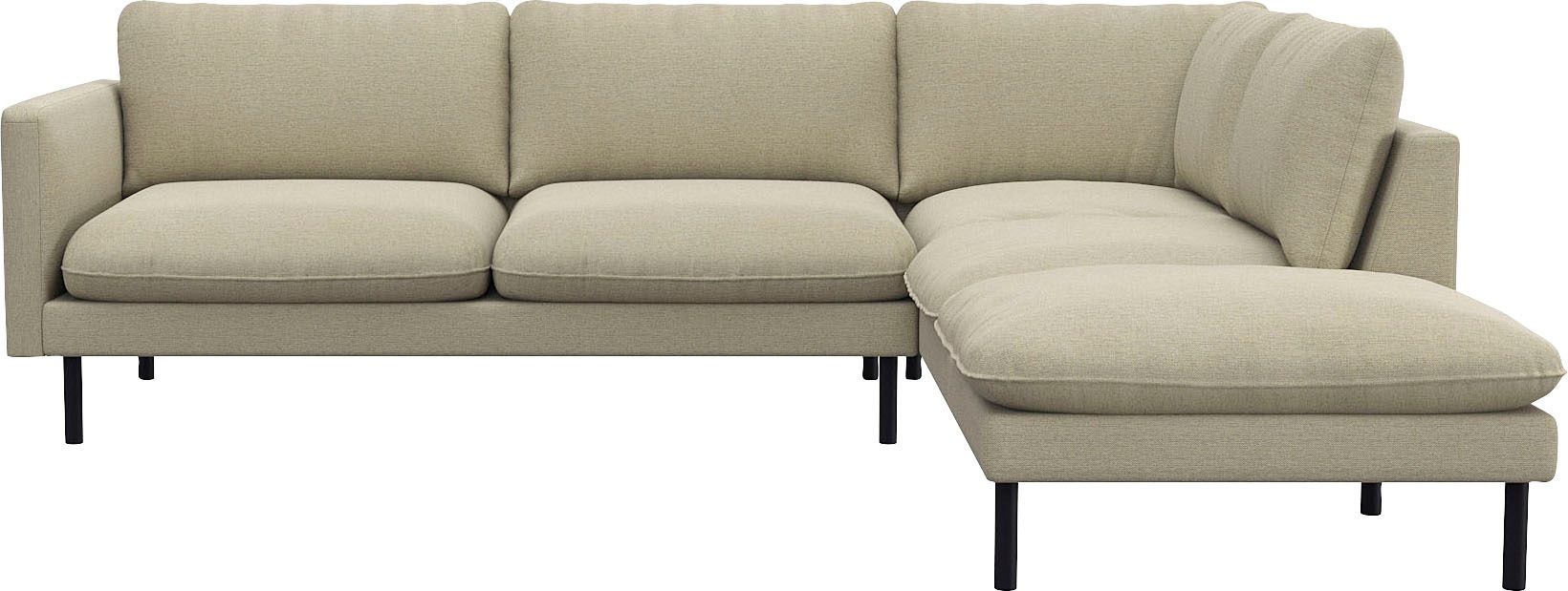 FLEXLUX Ecksofa »Bolzano Designsofa, bequem durch Kaltschaum im Sitz, L-For günstig online kaufen