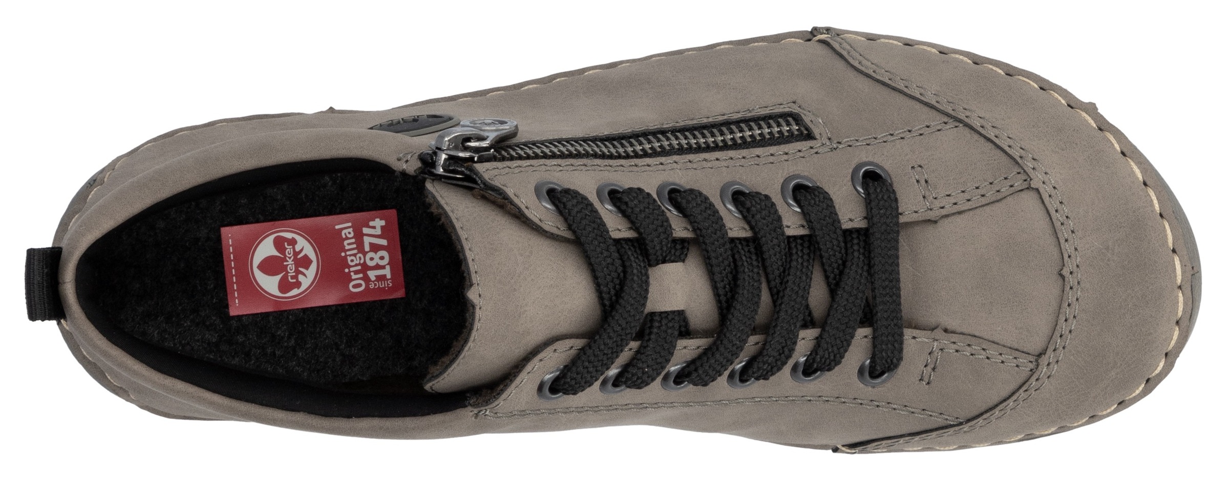 Rieker Schnürboots, Sneaker, Schnürschuh, Outdoorschuh mit Reißverschluss