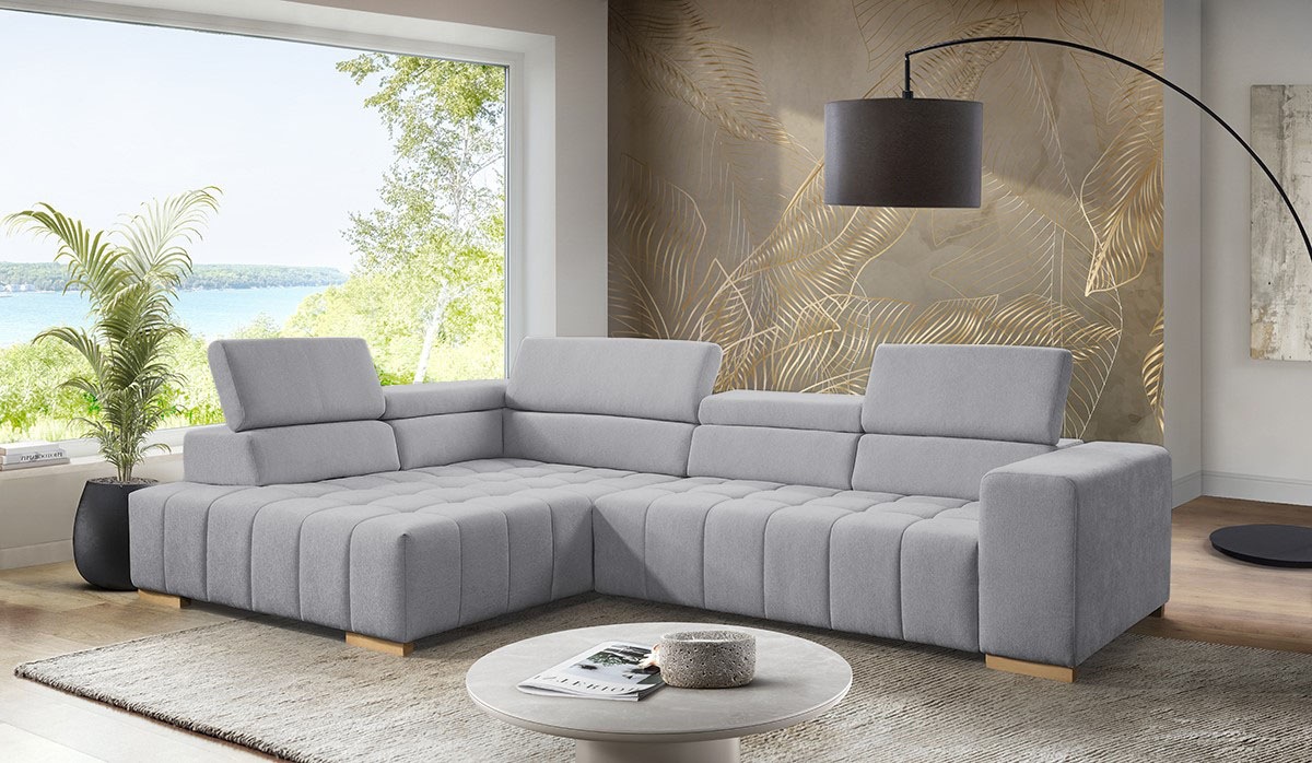 exxpo - sofa fashion Ecksofa »Elianos, hoher Sitzkomfort, aufwendige Kreuzs günstig online kaufen