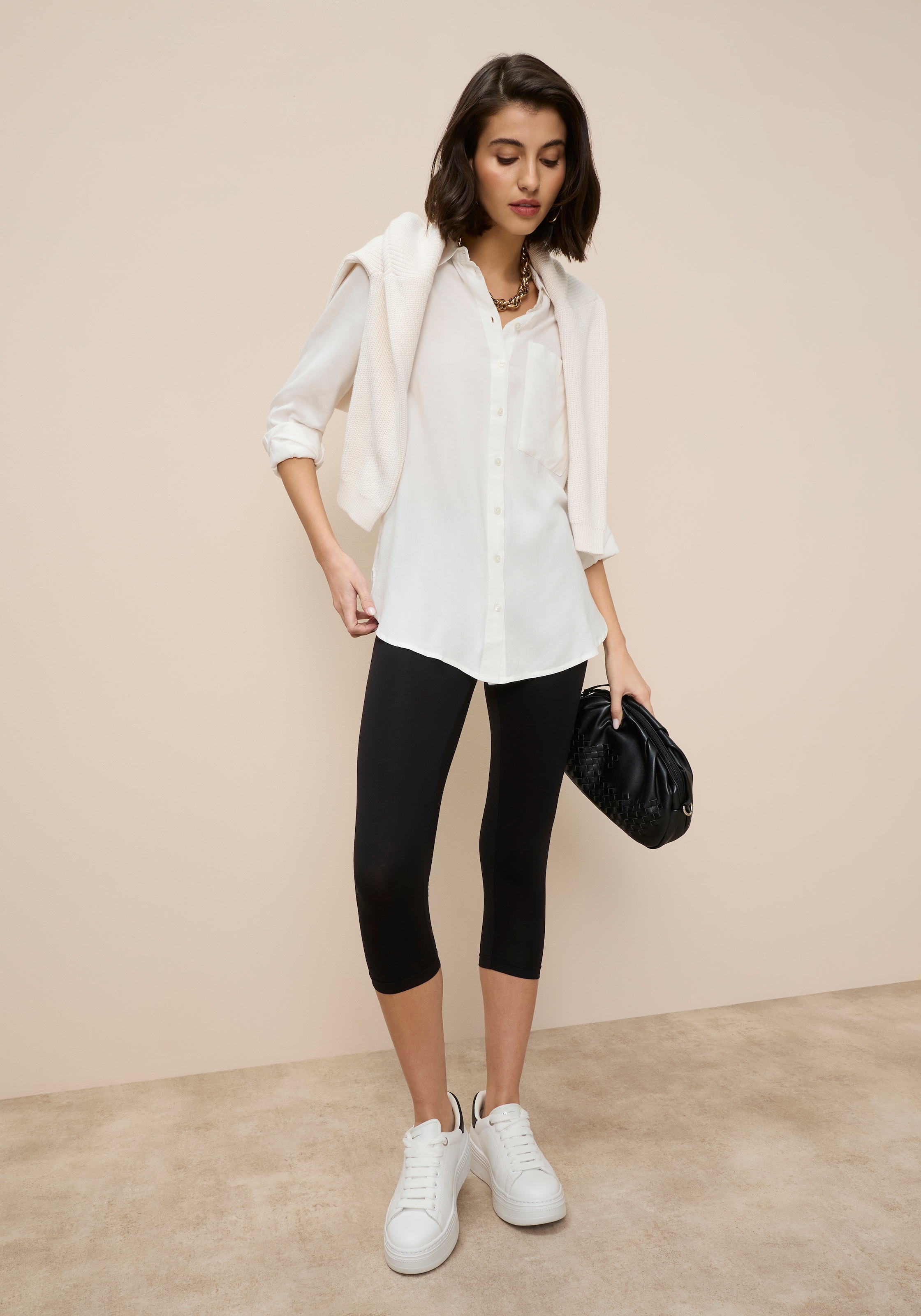 Tamaris Caprileggings  in 3/4-Länge mit bequemem, elastischem Bund