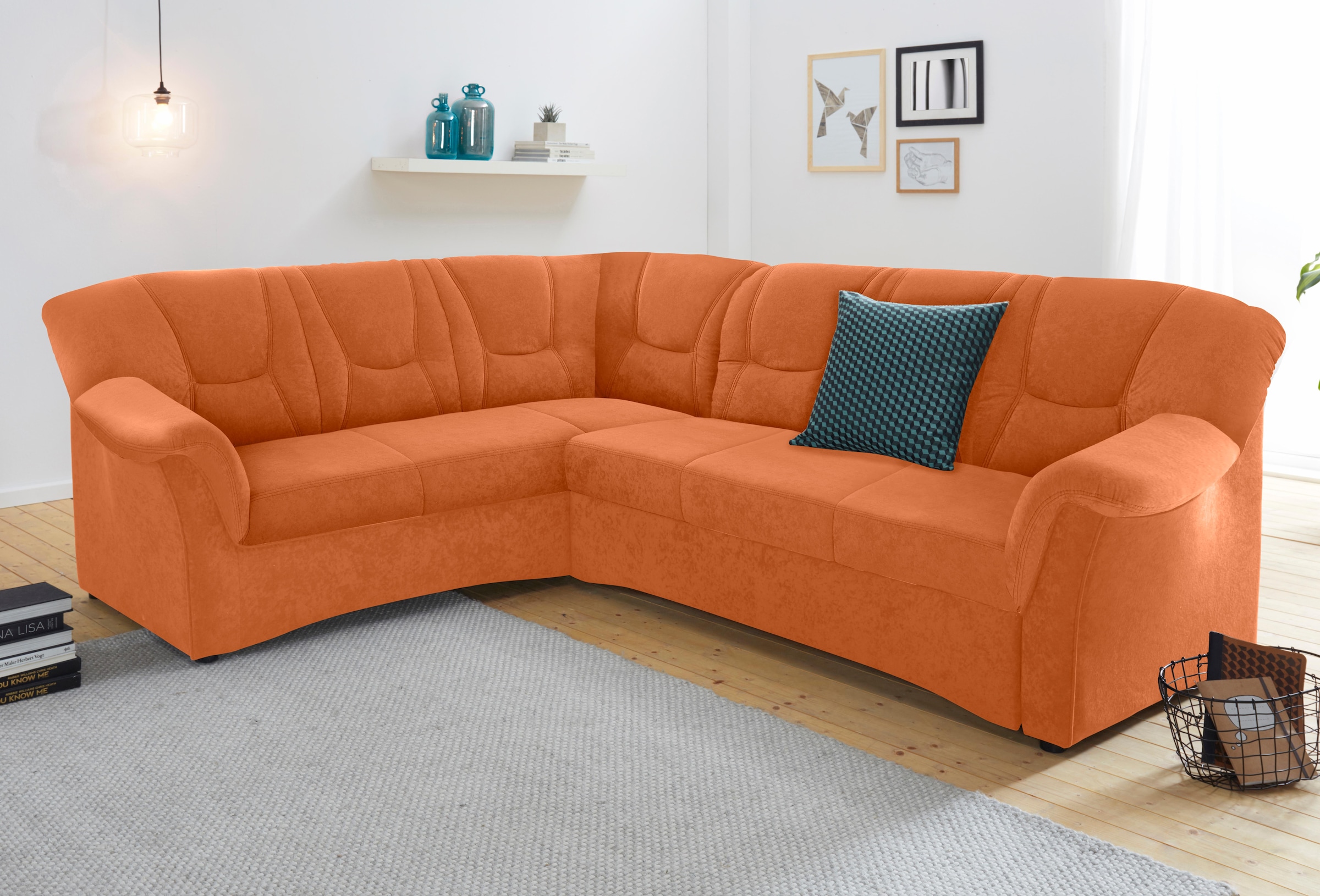 DOMO collection Ecksofa "Sarafina L-Form", wahlweise mit Bettfunktion, opti günstig online kaufen