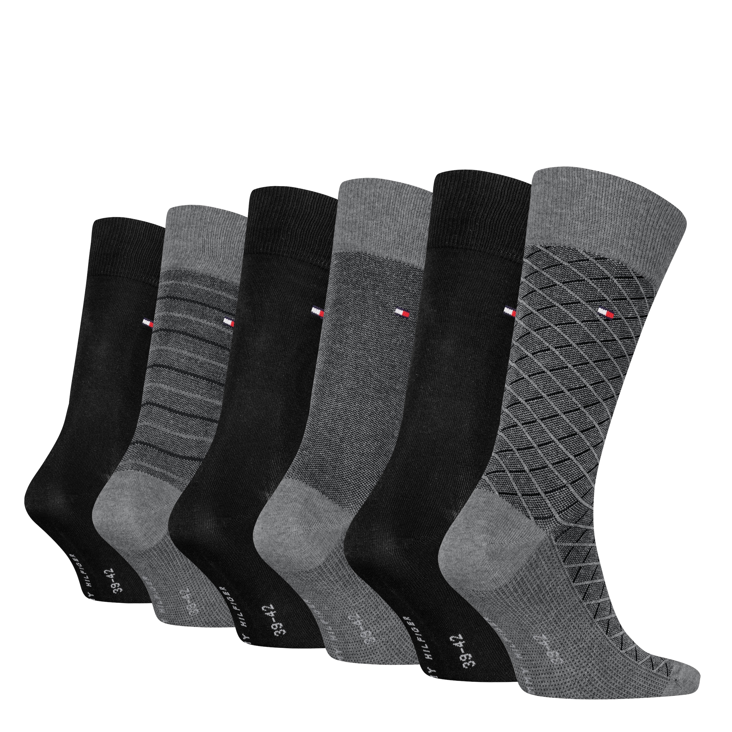 Tommy Hilfiger Socken »TH MEN SOCK 6P TIN GIFTBOX BIRDEYE« 6er Pack, 