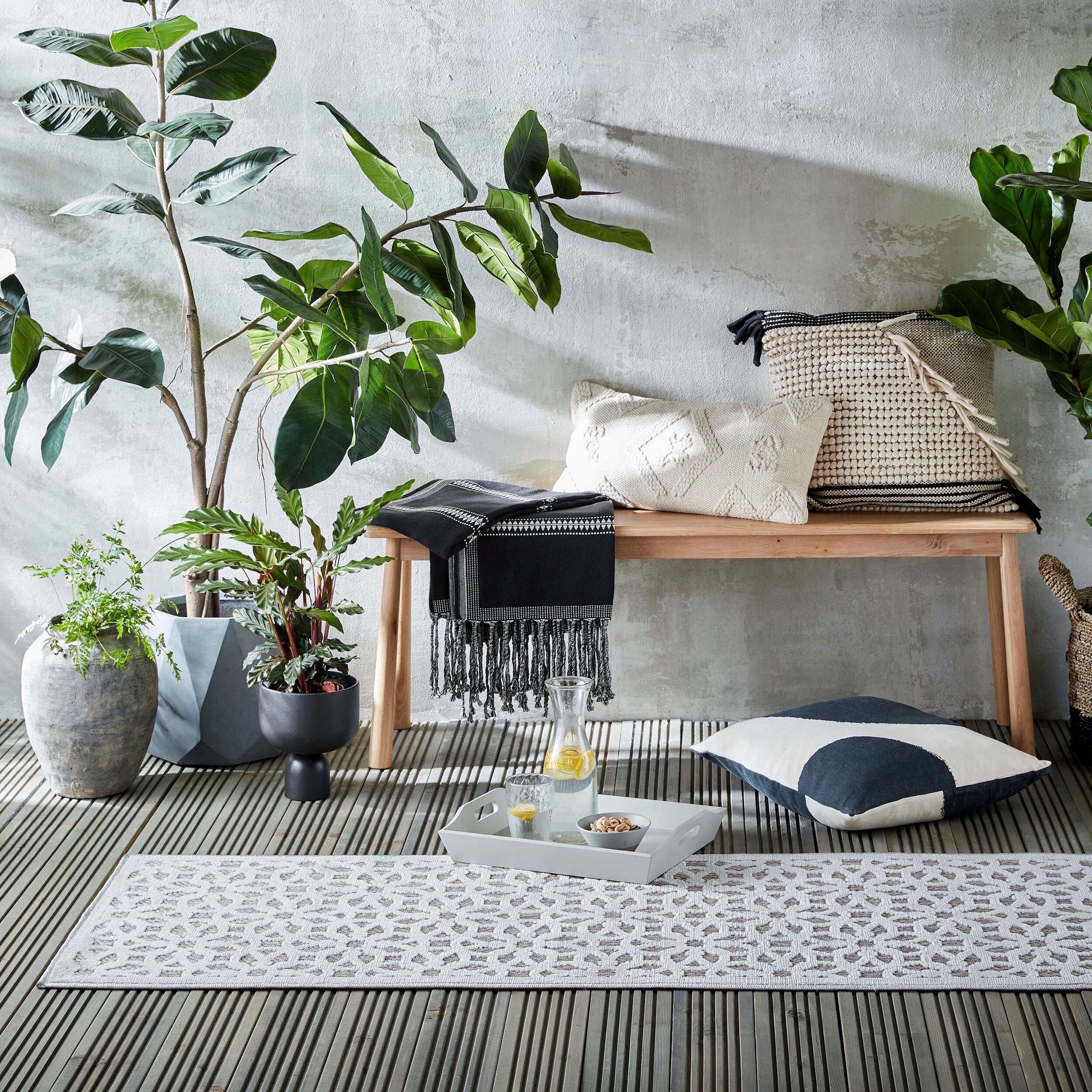 FLAIR RUGS Hochflor-Läufer »Argento«, rechteckig, 40 mm Höhe, Geometrischer Bellizi-Läufer für drinnen und draußen