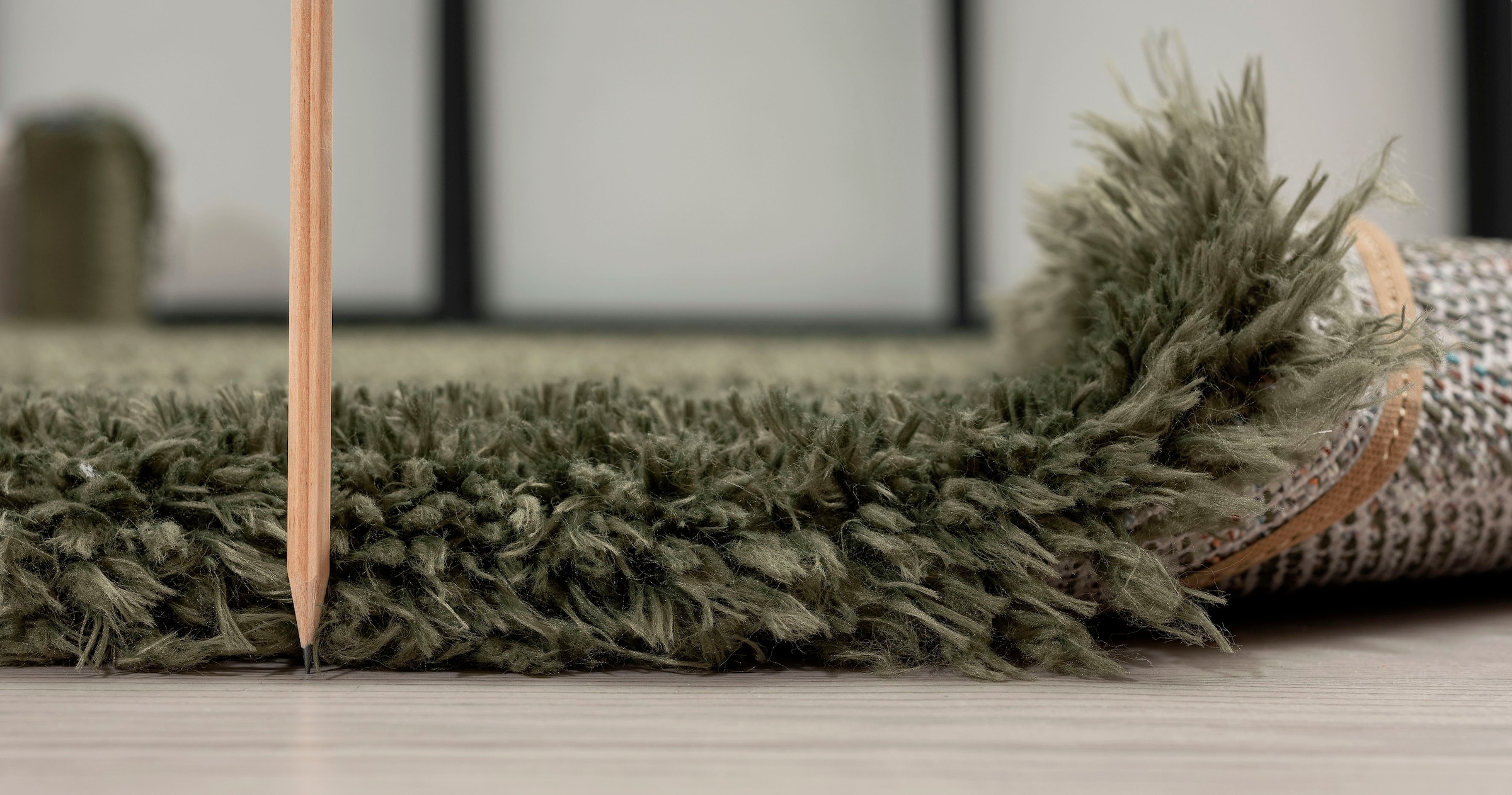merinos Hochflor-Teppich »Recycle Floki 961«, rechteckig, Shaggy aus recyceltem Polyester, nachhaltig, meliert, Wohnzimmer