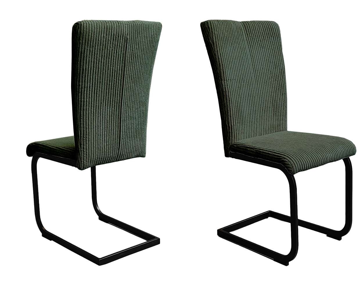 Home affaire Freischwinger »Oliver« (Set) 2 Stk. Cord Stuhl belastbar bis 1 günstig online kaufen