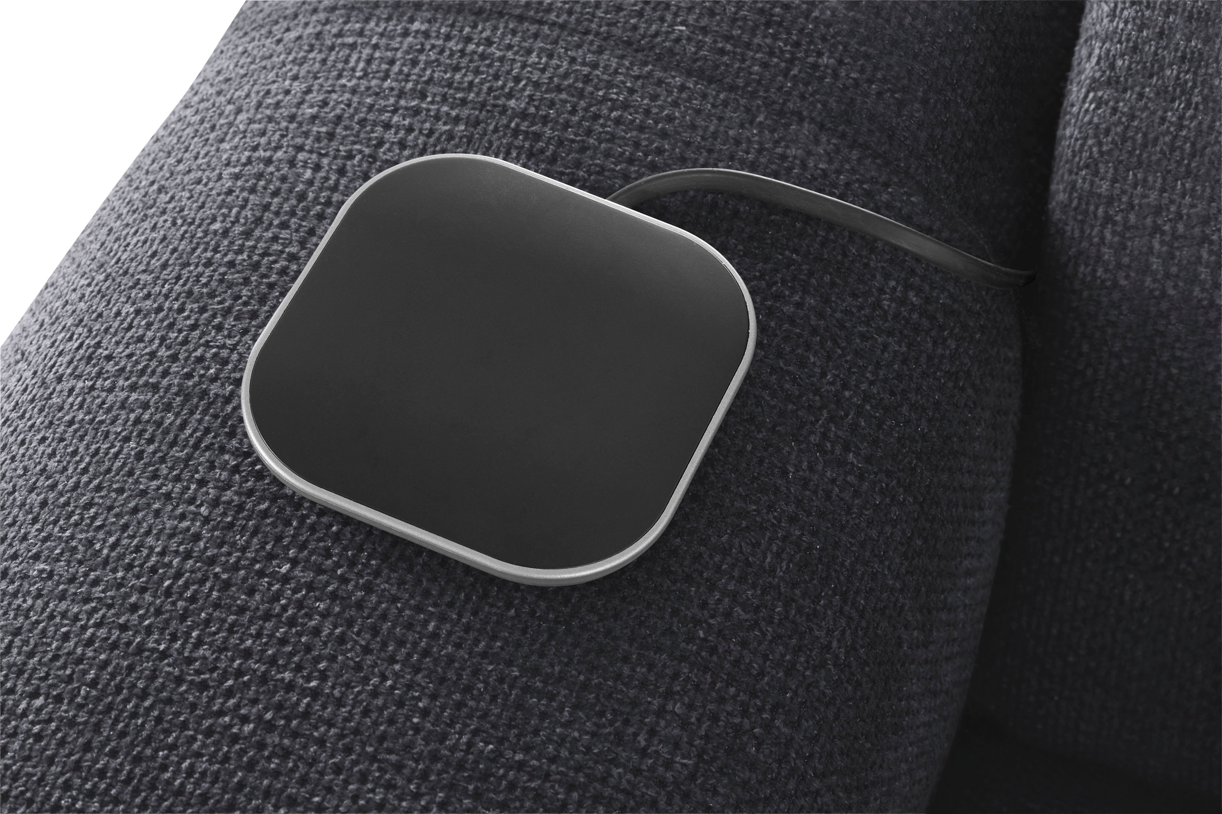 COTTA Ecksofa »Mia L-Form mit 3 Zierkissen«, wahlweise mit Bettfunktion, Bettkasten, Beleuchtung & Wireless-Charger