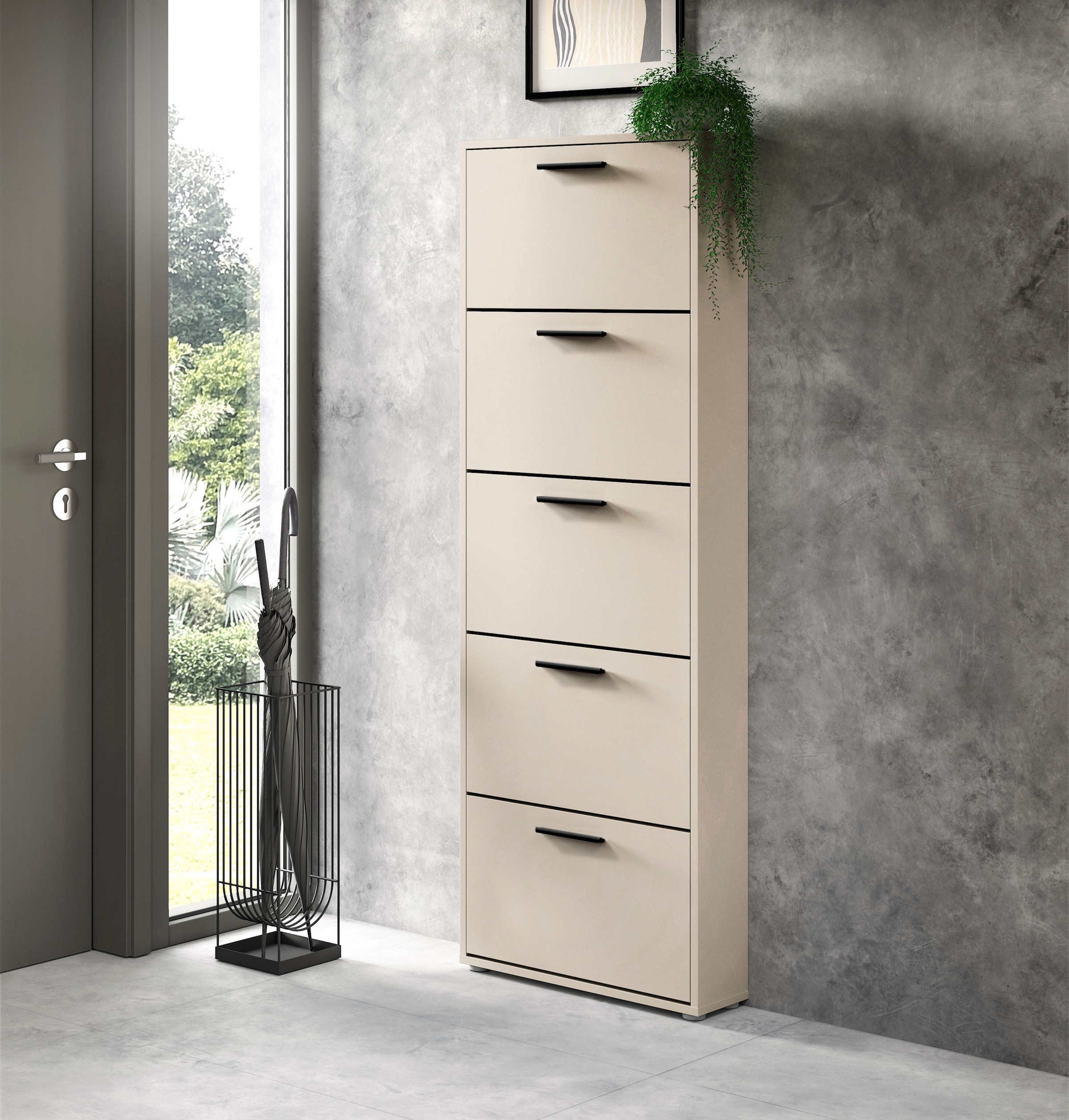 HBZ Schuhkommode »Sam Schuhkipper, Schuhschrank BxHxT 59x169x17 cm« 1 Stk. tlg. Breite 59cm, FSC-Mix Credit