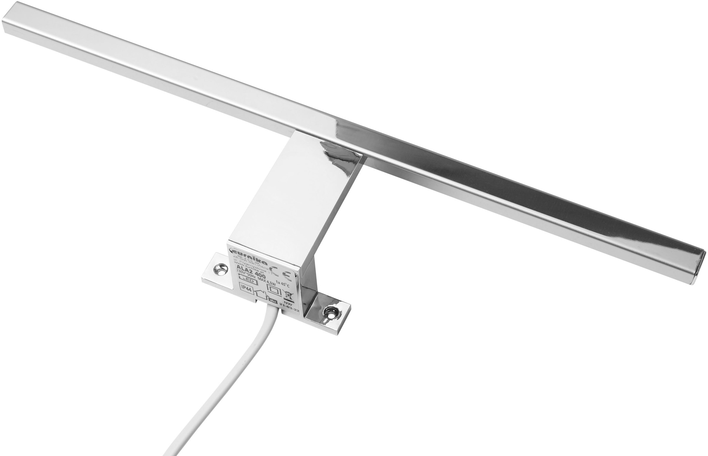 Places of Style Badmöbel-Set »SOLiD, Badmöbel-Set, Bad im modernen Design, 2-teiliges Badezimmer«, (2 St.), Waschtisch mit Waschbecken, Spiegel mit LED, Breite 60 cm