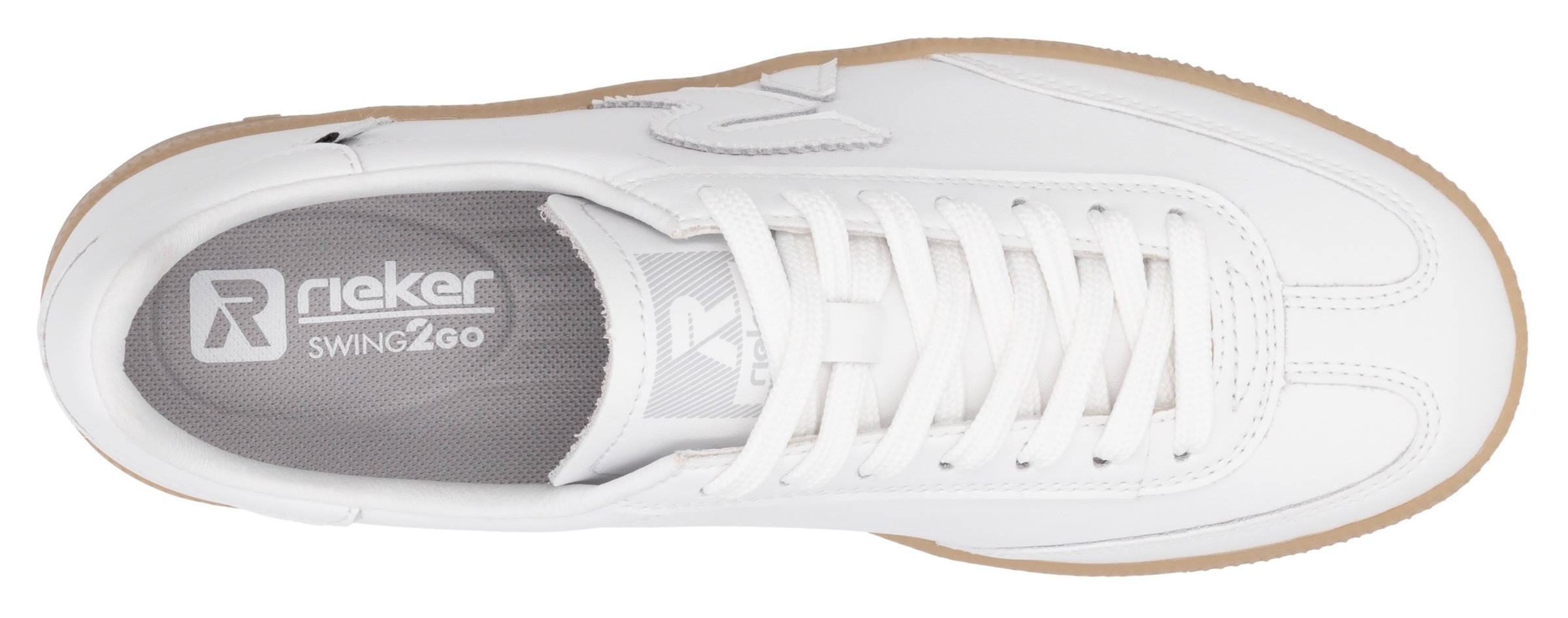 RIEKER Sport Sneaker »San Diego Swing2GO«, Retro-Sneaker, Freizeitschuh, Halbschuh mit herausnehmbarem Fußbett