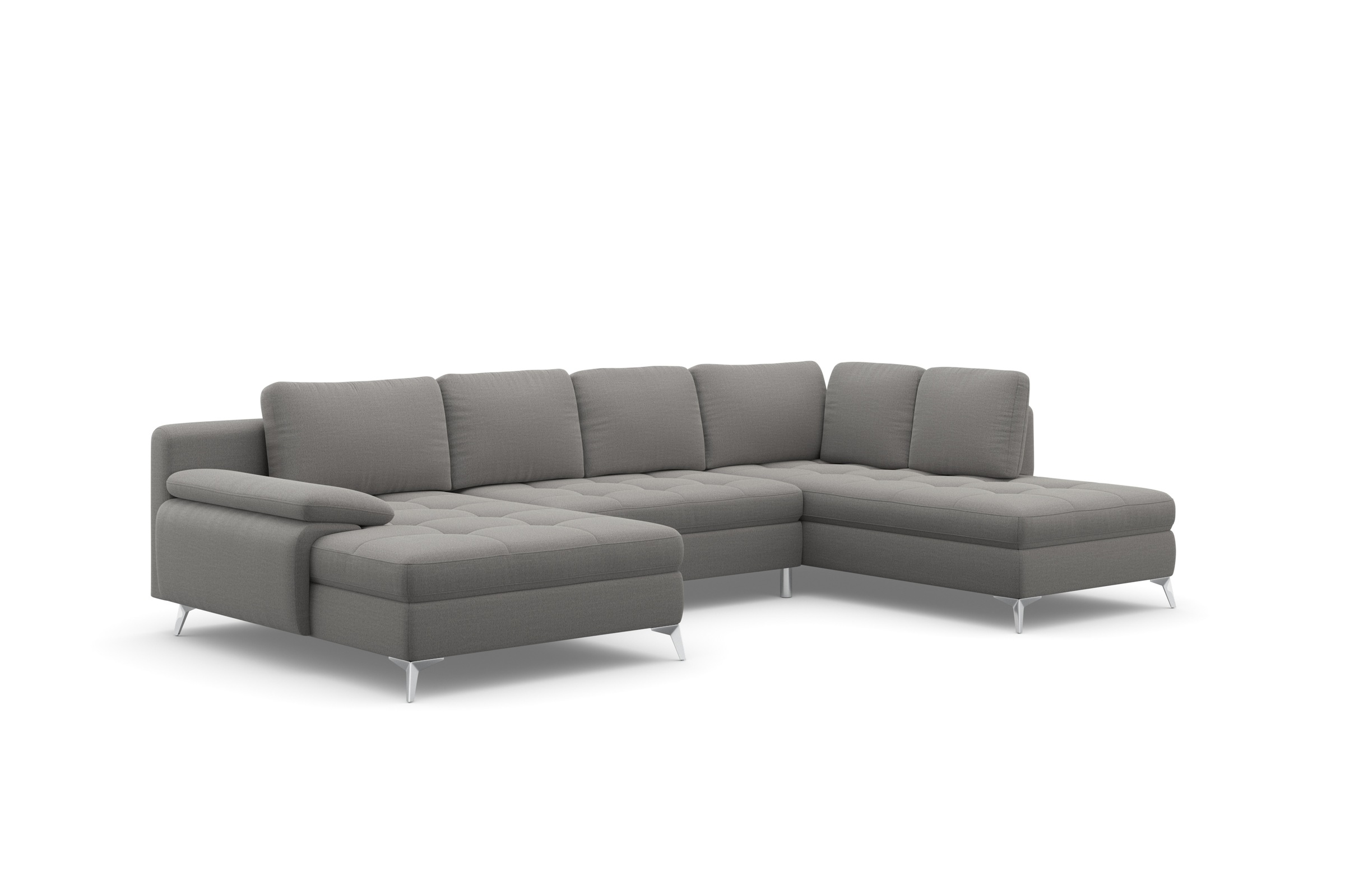 sit&more Wohnlandschaft »Latigo U-Form«, mit Recamiere, wahlweise mit Bettfunktion und Bettkasten