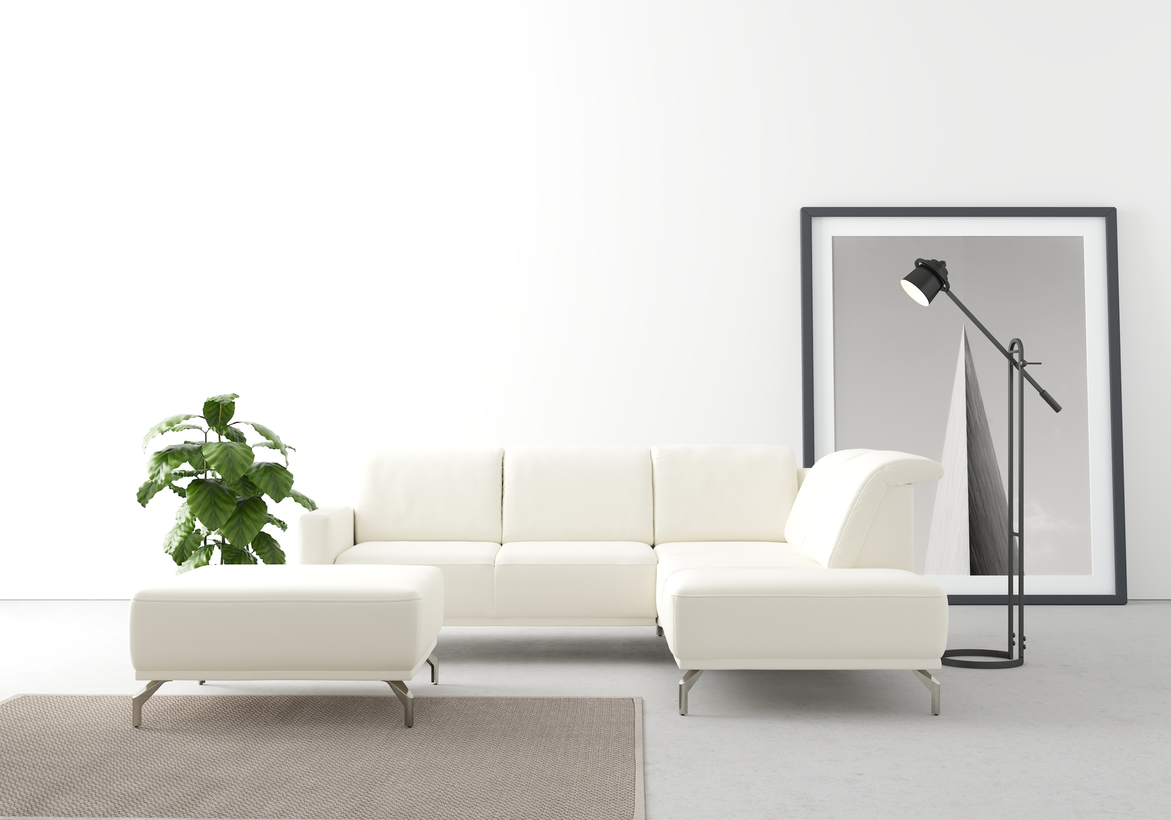 sit&more Ecksofa »Bailando L-Form«, wahlweise mit Kopfteilverstellung und V günstig online kaufen