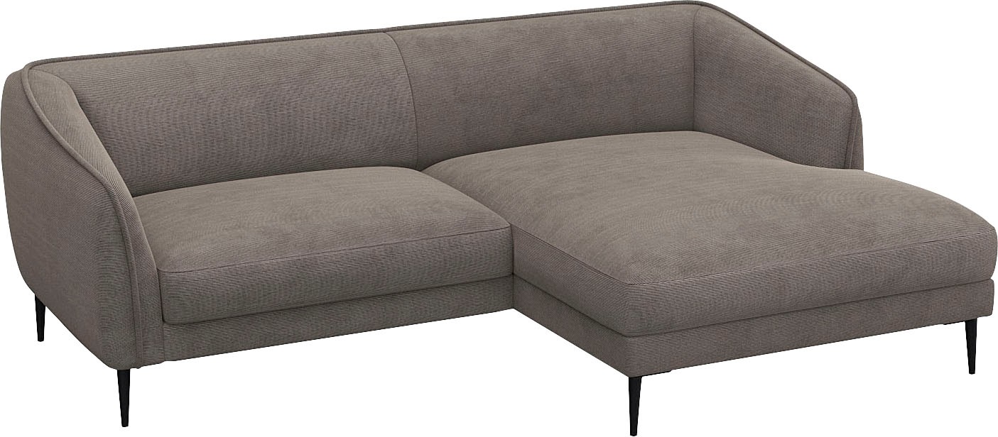 FLEXLUX Ecksofa »Belle Designsofa, bequem durch Kaltschaum im Sitz«, Skandinavisches Design, In hochwertiger Verarbeitung, B/T 218/149 cm
