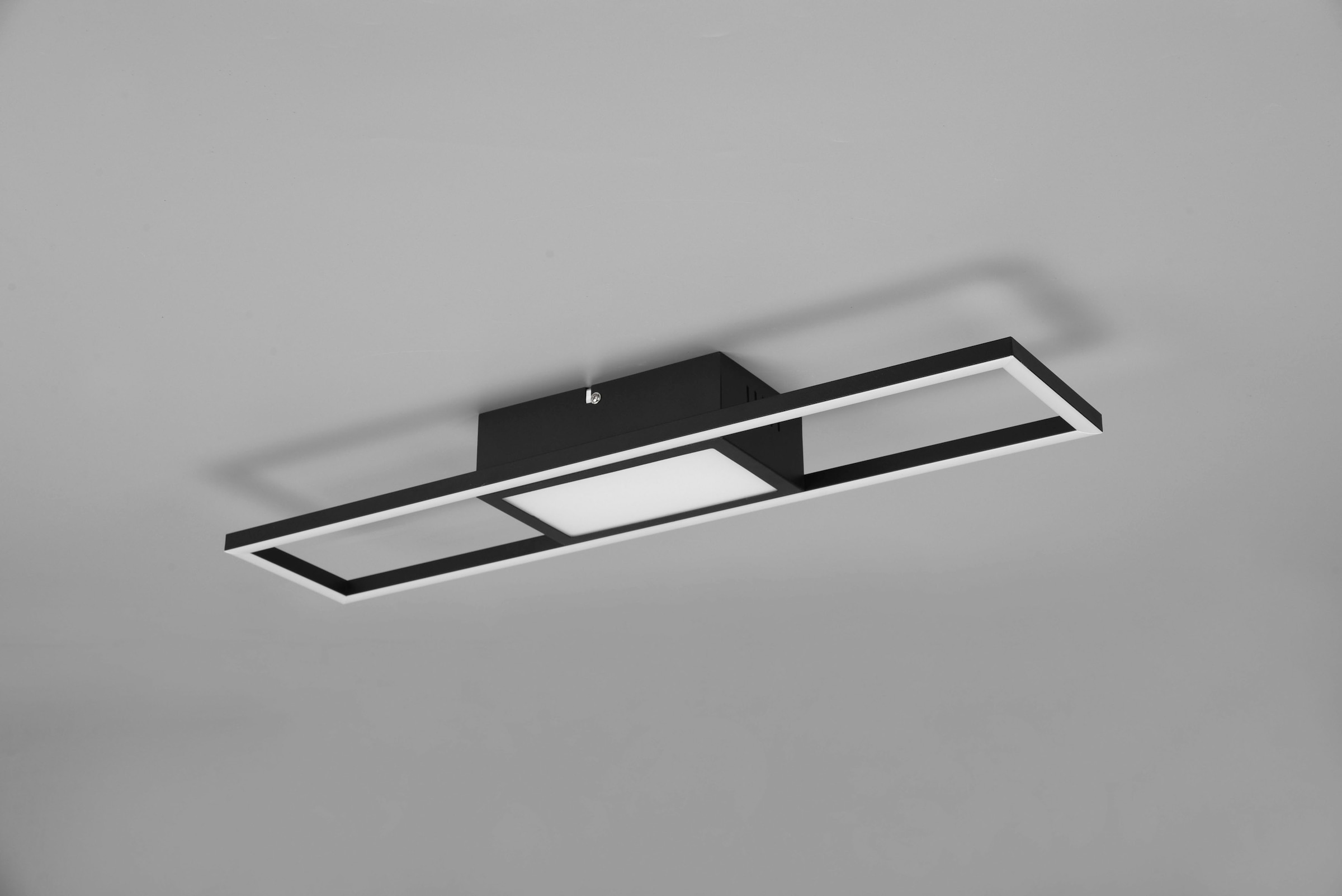 REALITY Leuchten LED Deckenleuchte »Rigido«, 1 flammig, Leuchtmittel LED-Board | LED fest integriert, Deckenlampe mit Fernbedienung dimmbar Lichtfarbe einstellbar Memory