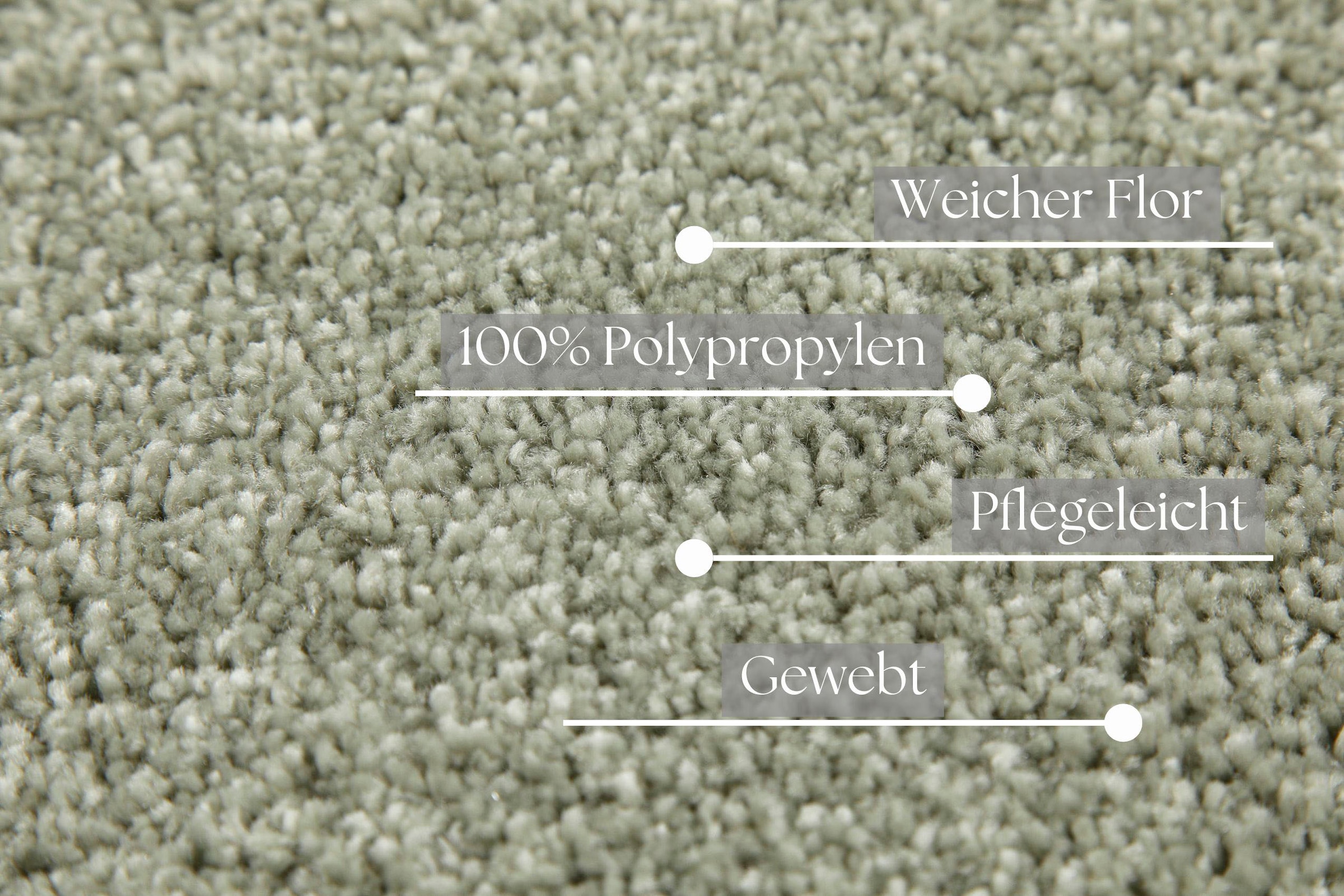 OTTO home Teppich »Chanley«, rechteckig, 13 mm Höhe, moderner dichter weicher zeitloser Kurzflorteppich, Wohnzimmer