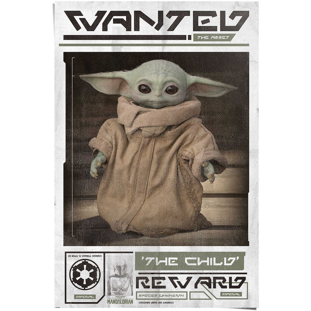 Reinders! Poster »Poster Mandalorian Baby Yoda The Child«, Serien, (1 St.)