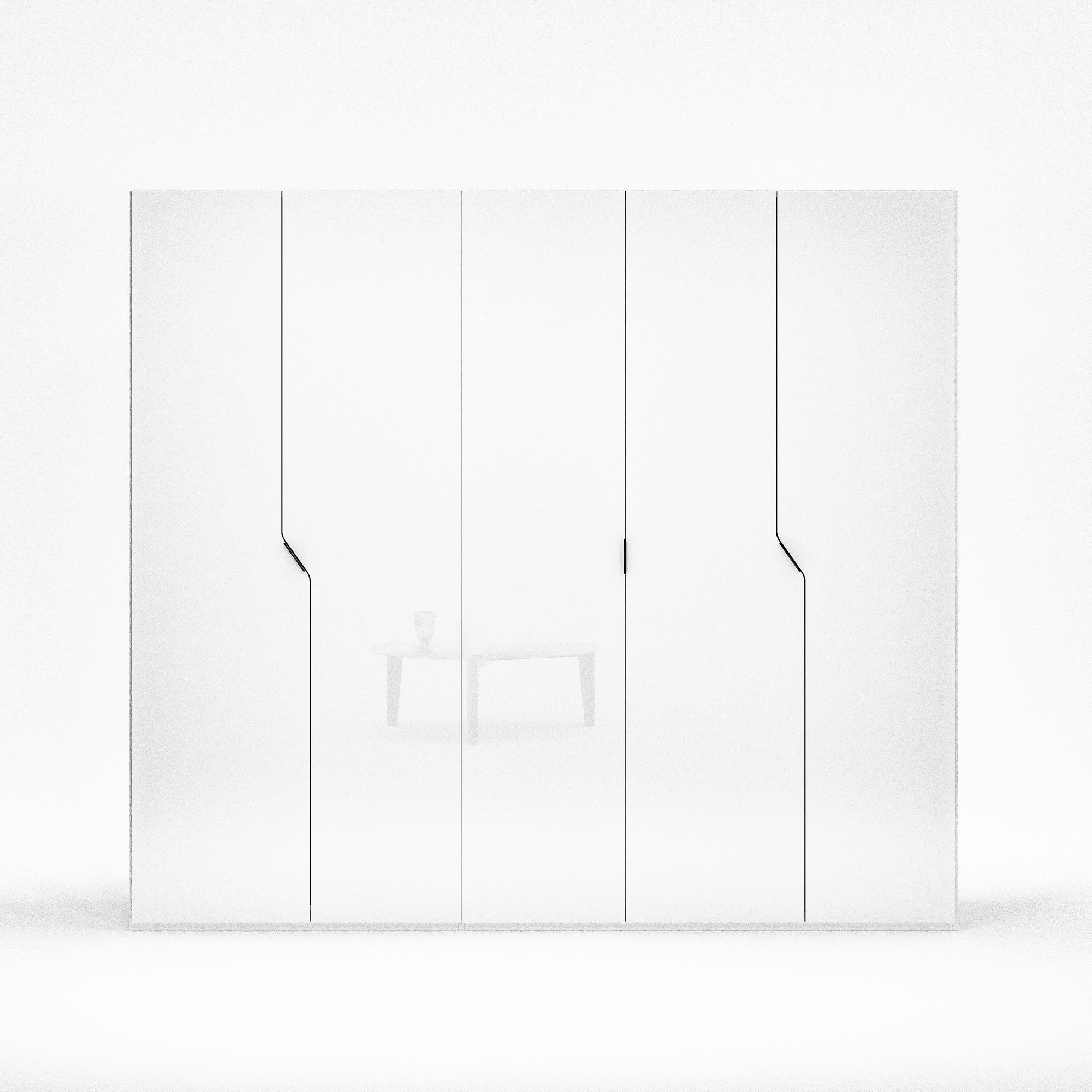 INOSIGN Kleiderschrank »AMETISTA, Drehtürenschrank, designgeformten Fronten«, Made in Italy, hochglanz lackiert, Basisausführung, Zubehör extra