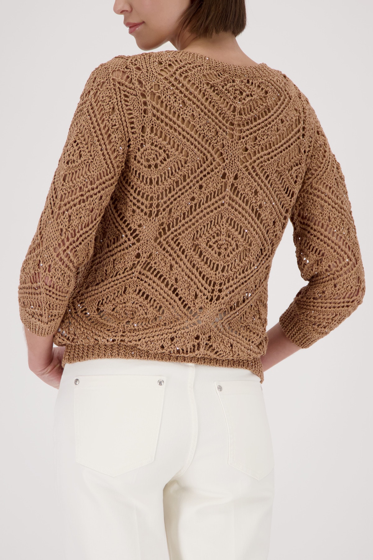 Monari Strickpullover »Ajour« Regular fit mit Strickmuster