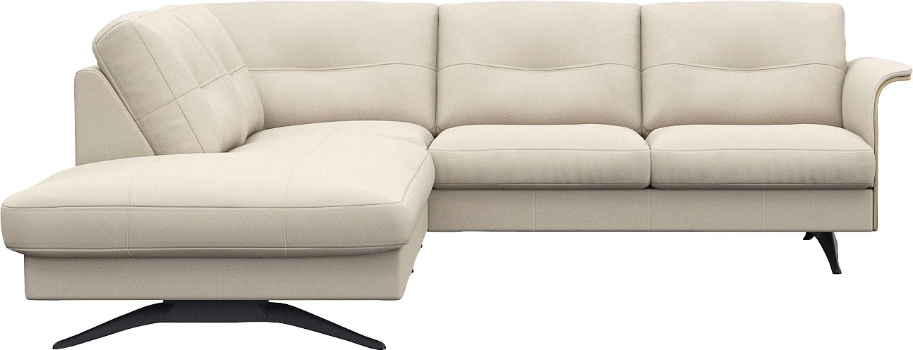FLEXLUX Ecksofa »Glow, super bequem durch hochwertigem Sitzaufbau mit Feder günstig online kaufen