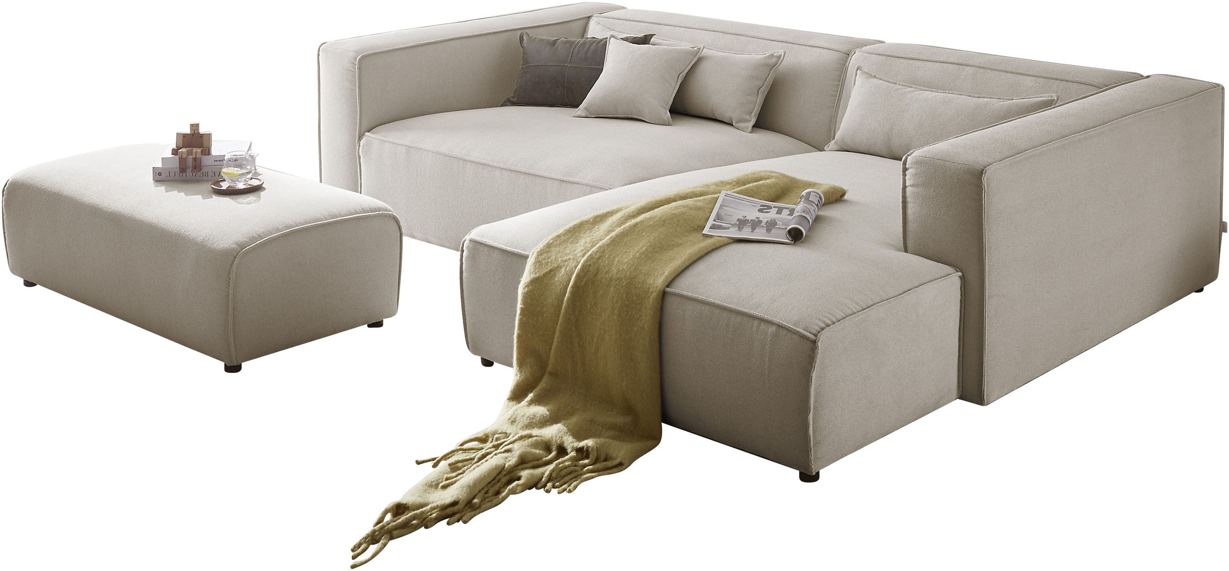 LeGer Home by Lena Gercke Polsterecke »PIARA XXL, L-Form, Schlaffunktion, C günstig online kaufen