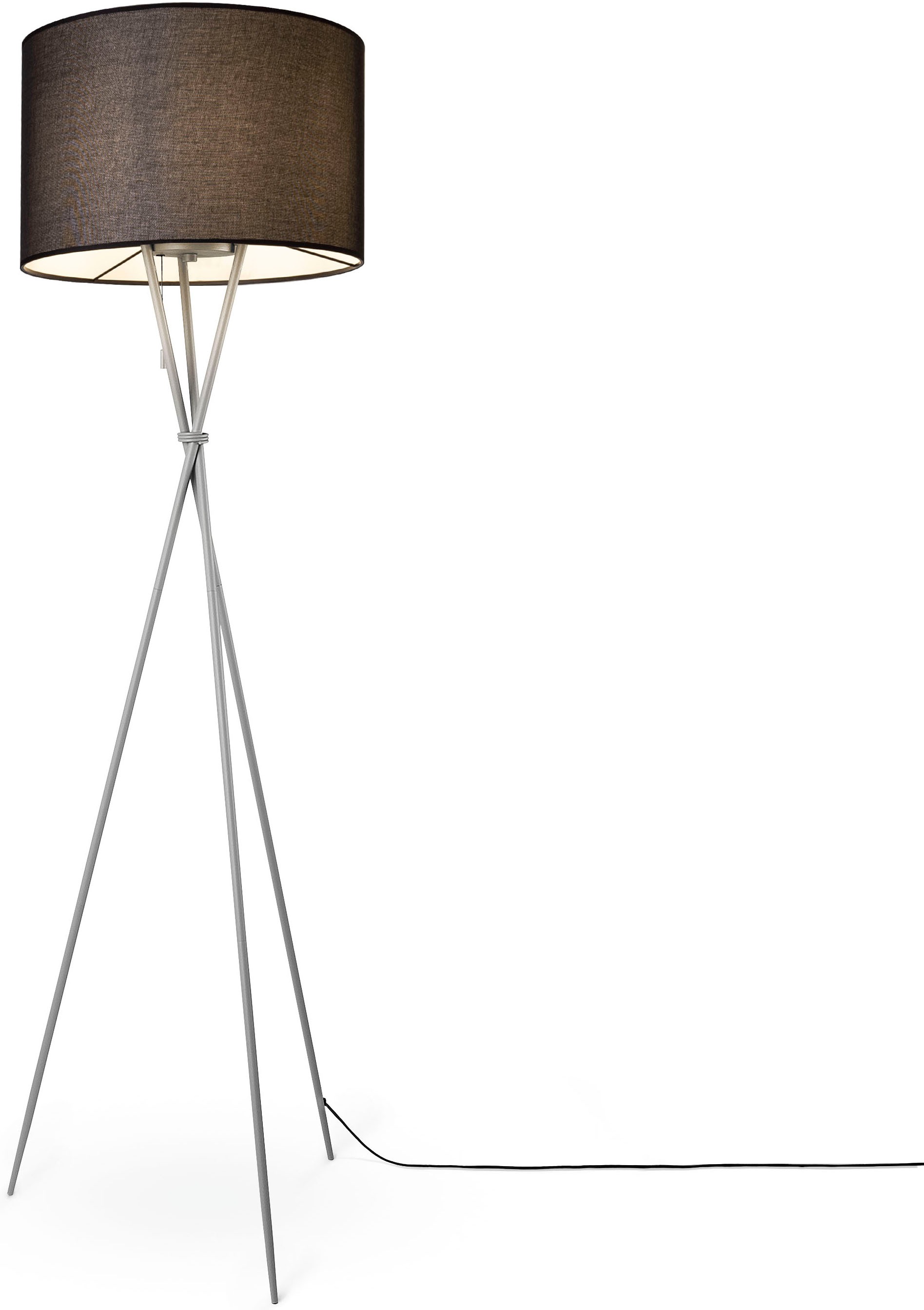 Paco Home Stehlampe »KATE CANVAS UNI COLOR«, Leuchtmittel E27   ohne Leucht günstig online kaufen