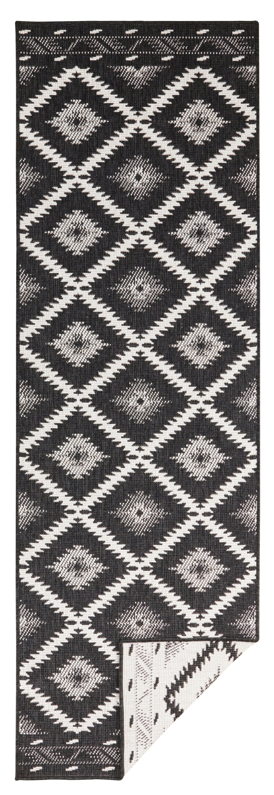 NORTHRUGS Teppich »Malibu Wendeteppich«, rechteckig, 5 mm Höhe, In-& Outdoor, Wetterfest, Balkon, Läufer, Wohnzimmer, Wasserfest
