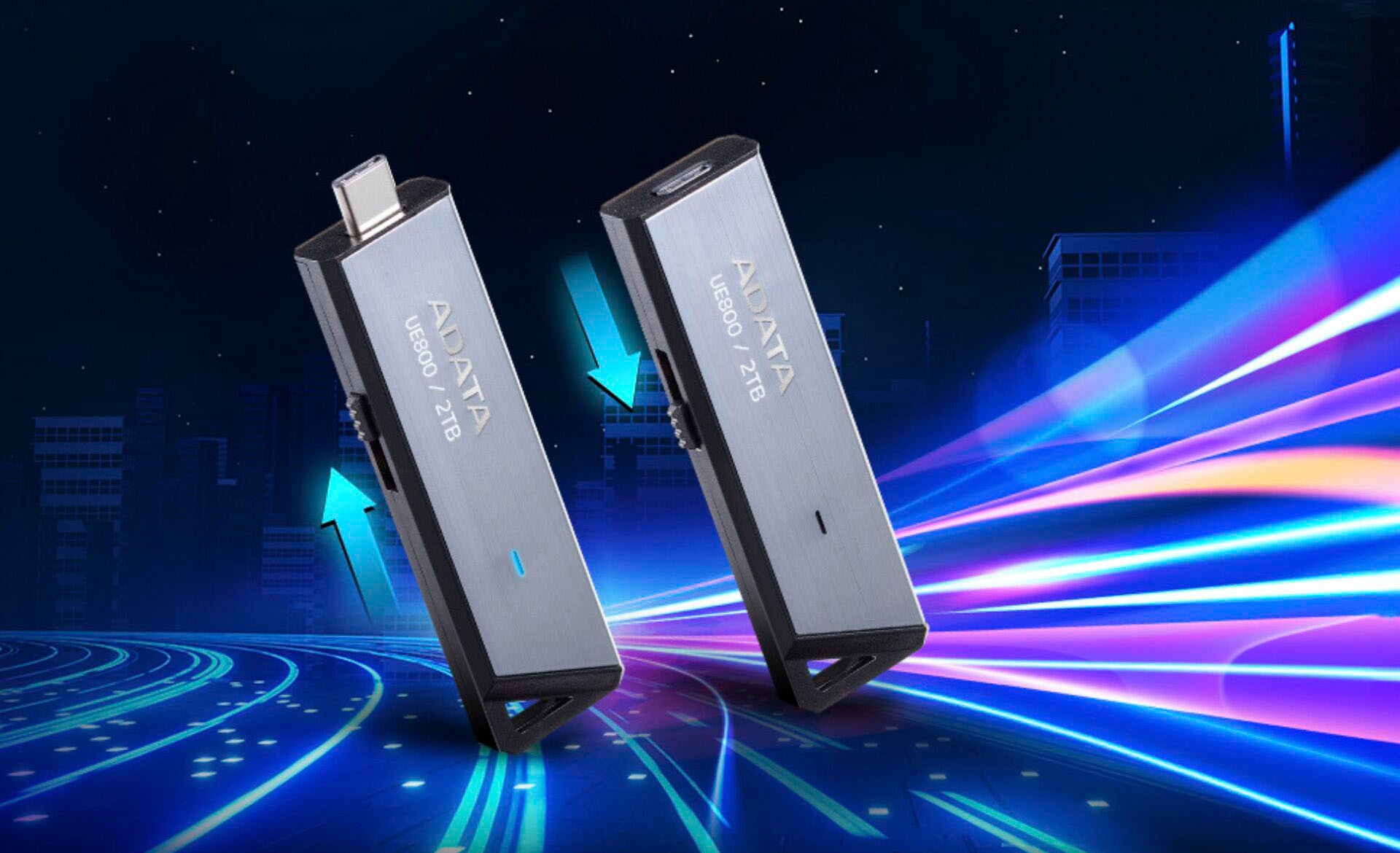 ADATA USB-Stick »Elite UE800 2TB«, (USB 3.1 Lesegeschwindigkeit 1000 MB/s)