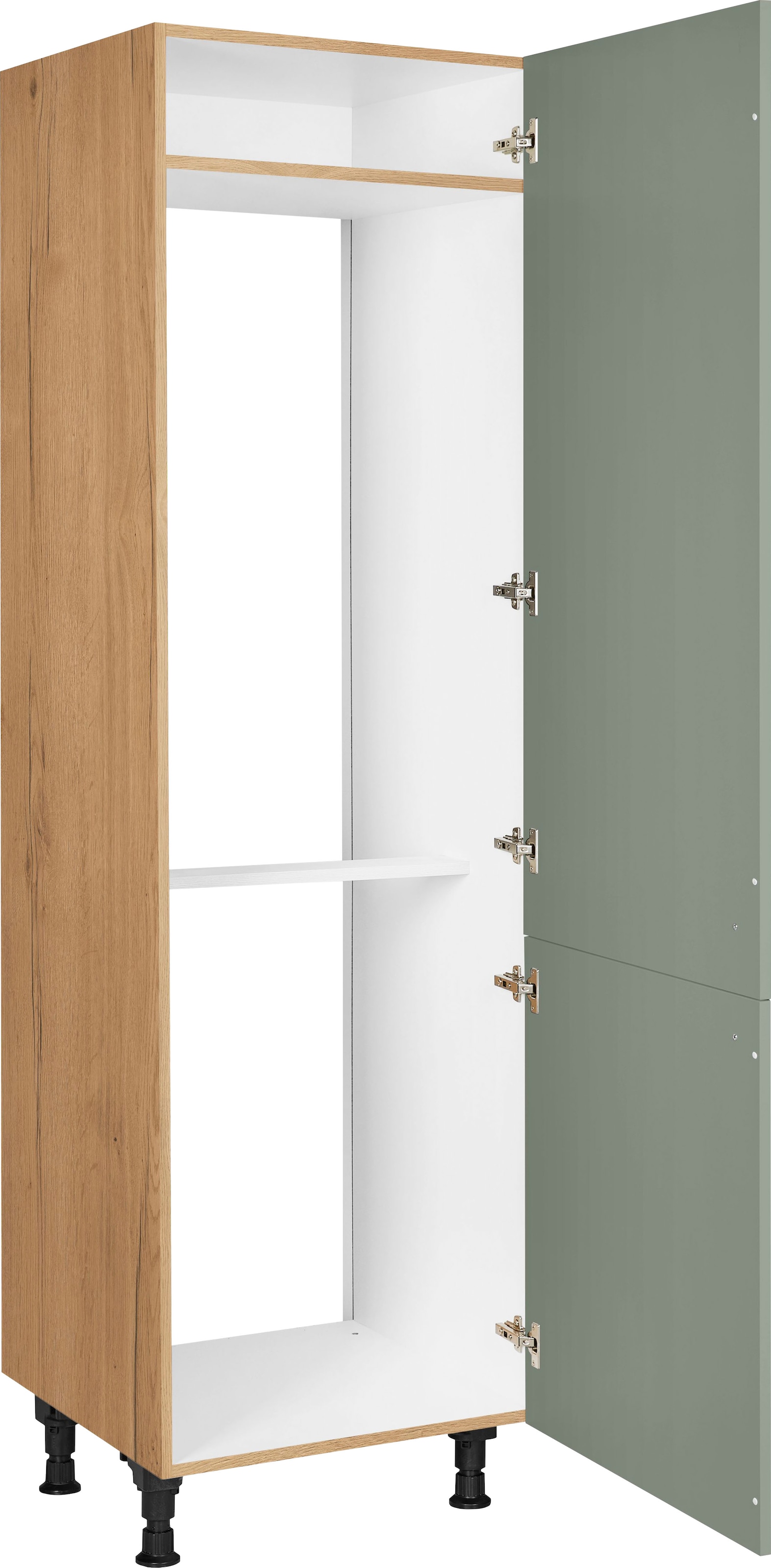 nobilia® Kühlmodul »"Cascada", für ein Kühl- und Gefrierschrank, Ausrichtung wählbar« vormontiert, Ausrichtung wählbar, Breite/Höhe: 60/216,6 cm