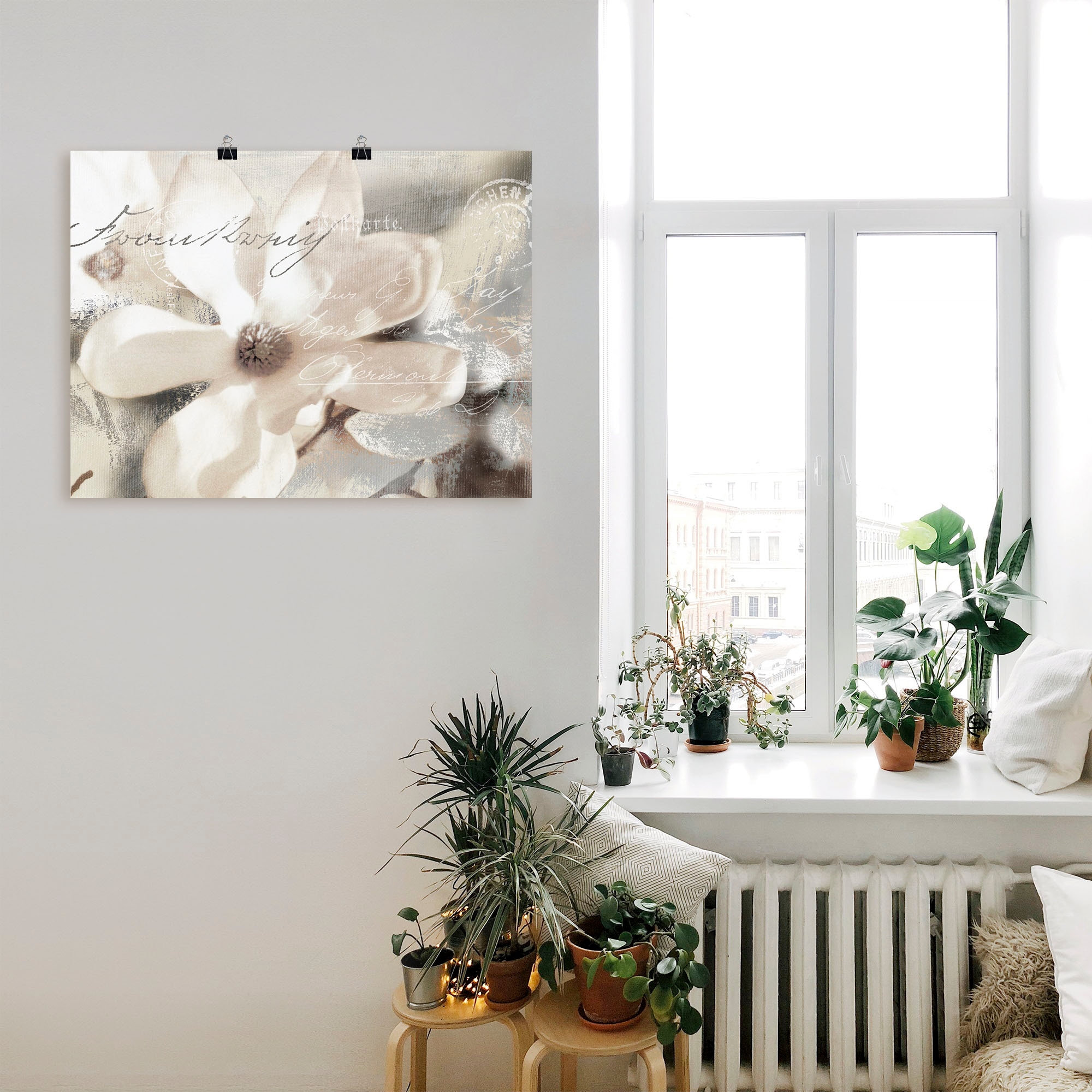 Artland Wandbild »Magnolie_Detail«, Blumenbilder, (1 St.), als Alubild, Outdoorbild, Leinwandbild, Poster, Wandaufkleber