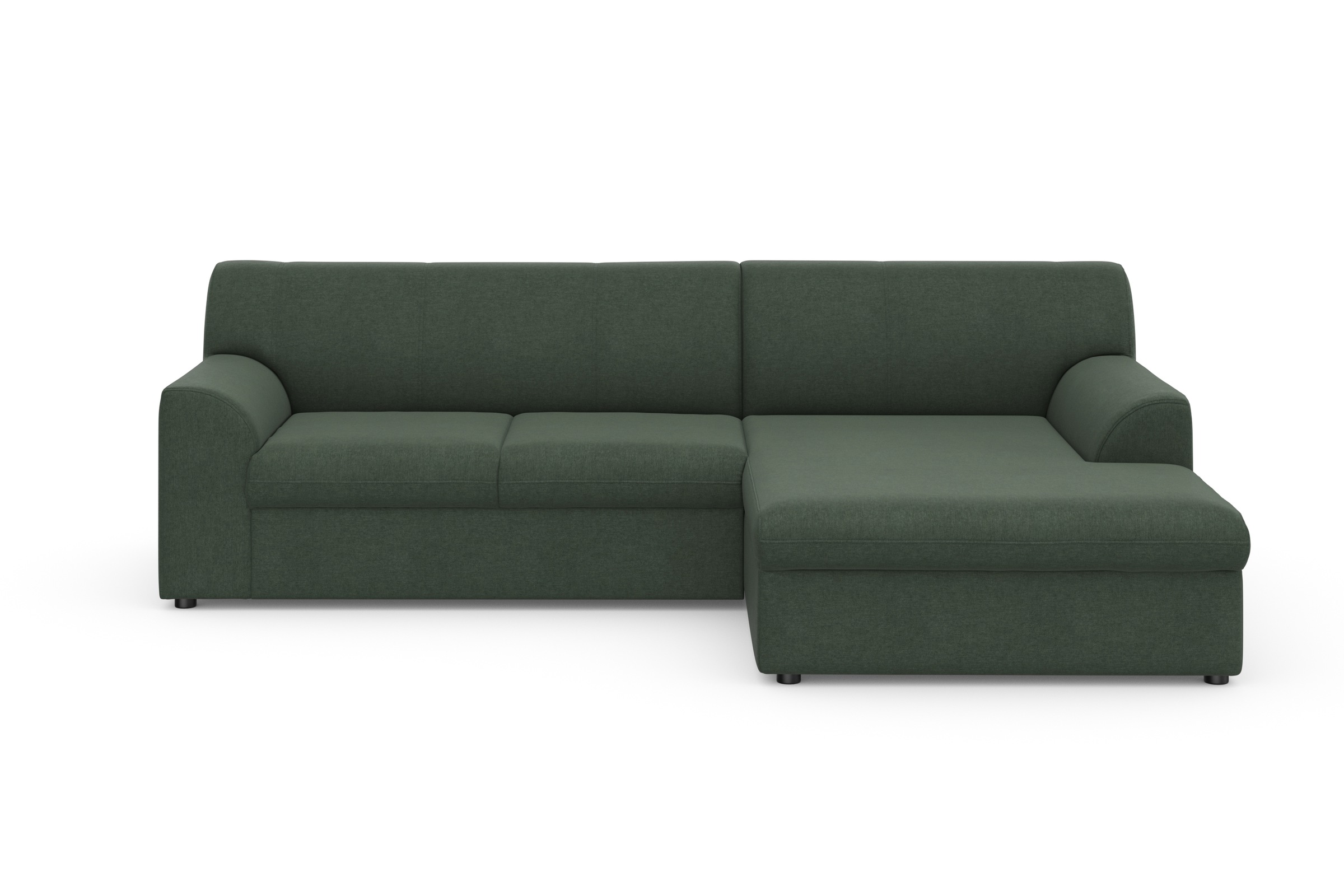 DOMO collection Ecksofa »Topper, elegant und zeitlos, kompaktes Stellmaß 245/155cm, L-Form«, mit Recamiere, wahlweise mit Schlaffunktion