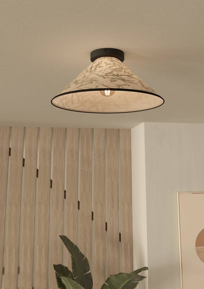 EGLO Deckenleuchte »OXPARK« E27 1 Stk. Deckenleuchte, Japandi Design, Wohnz günstig online kaufen