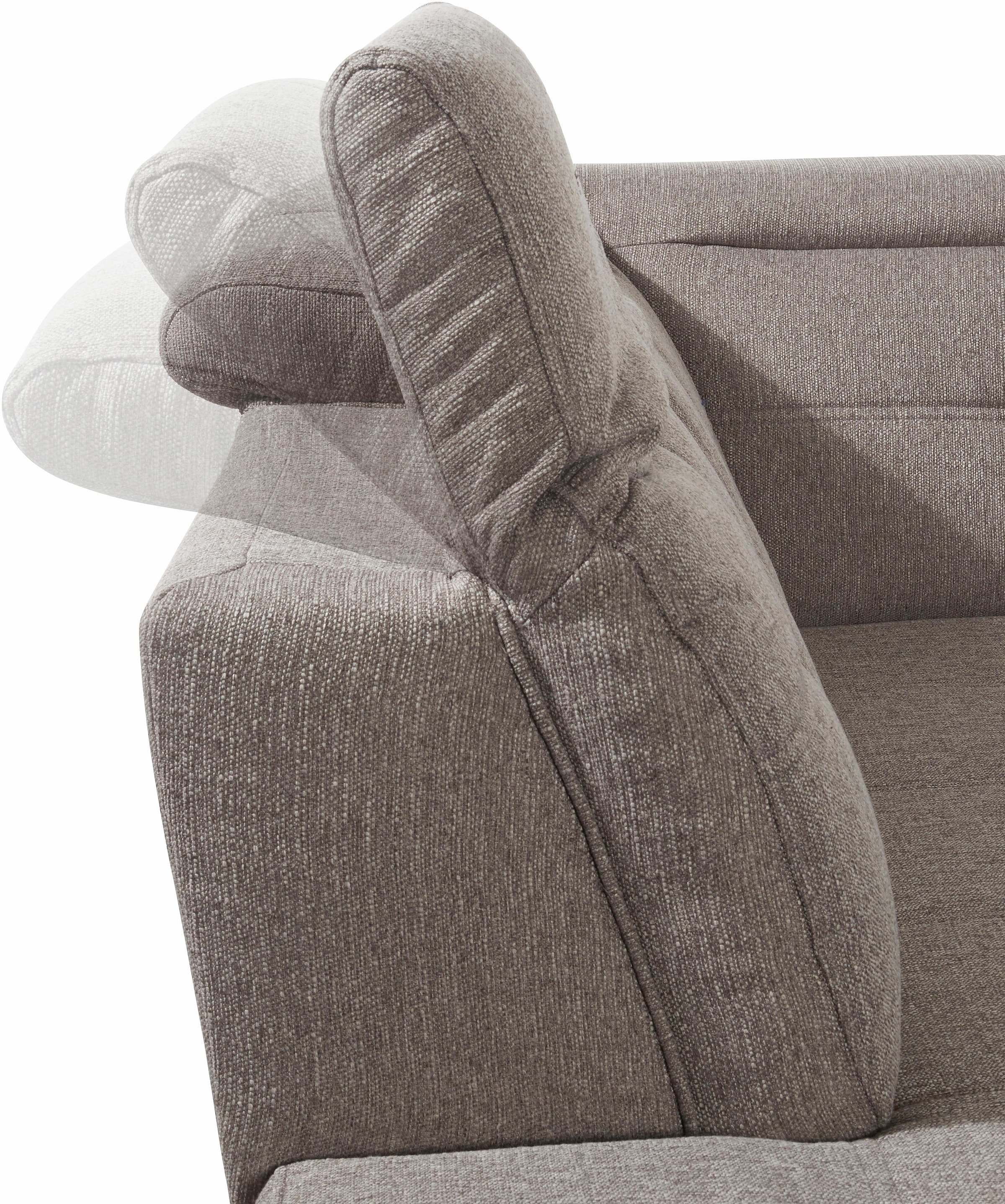 sit&more Wohnlandschaft »Mistral U-Form«, wahlweise mit Bettfunktion, inklusive Kopfteilverstellung