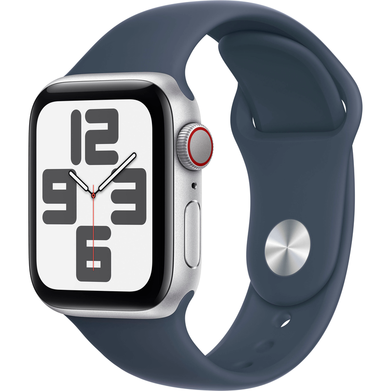 APPLE Smartwatch »Watch SE Aluminium« (4 cm / 1, 57 ′′) Watch OS 10;Siri;EKG;Herzfrequenz Silber