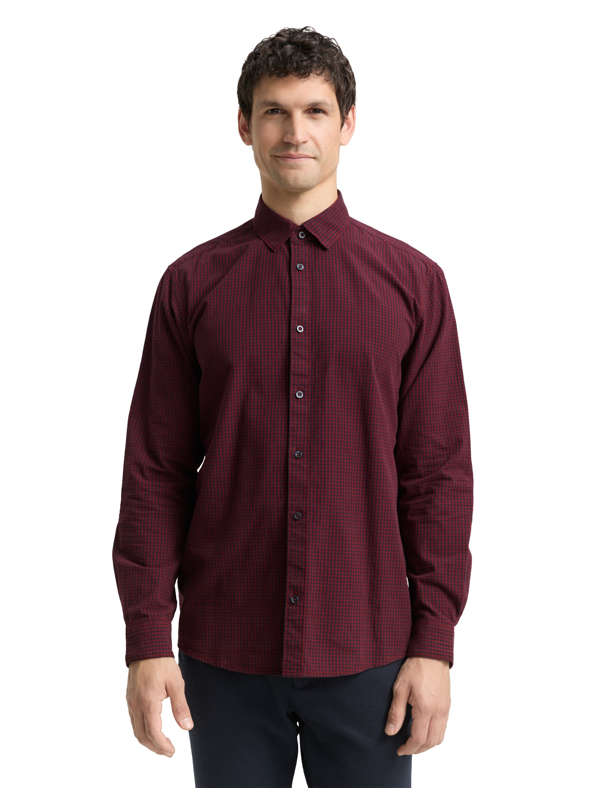 TOM TAILOR Langarmhemd mit Karomuster