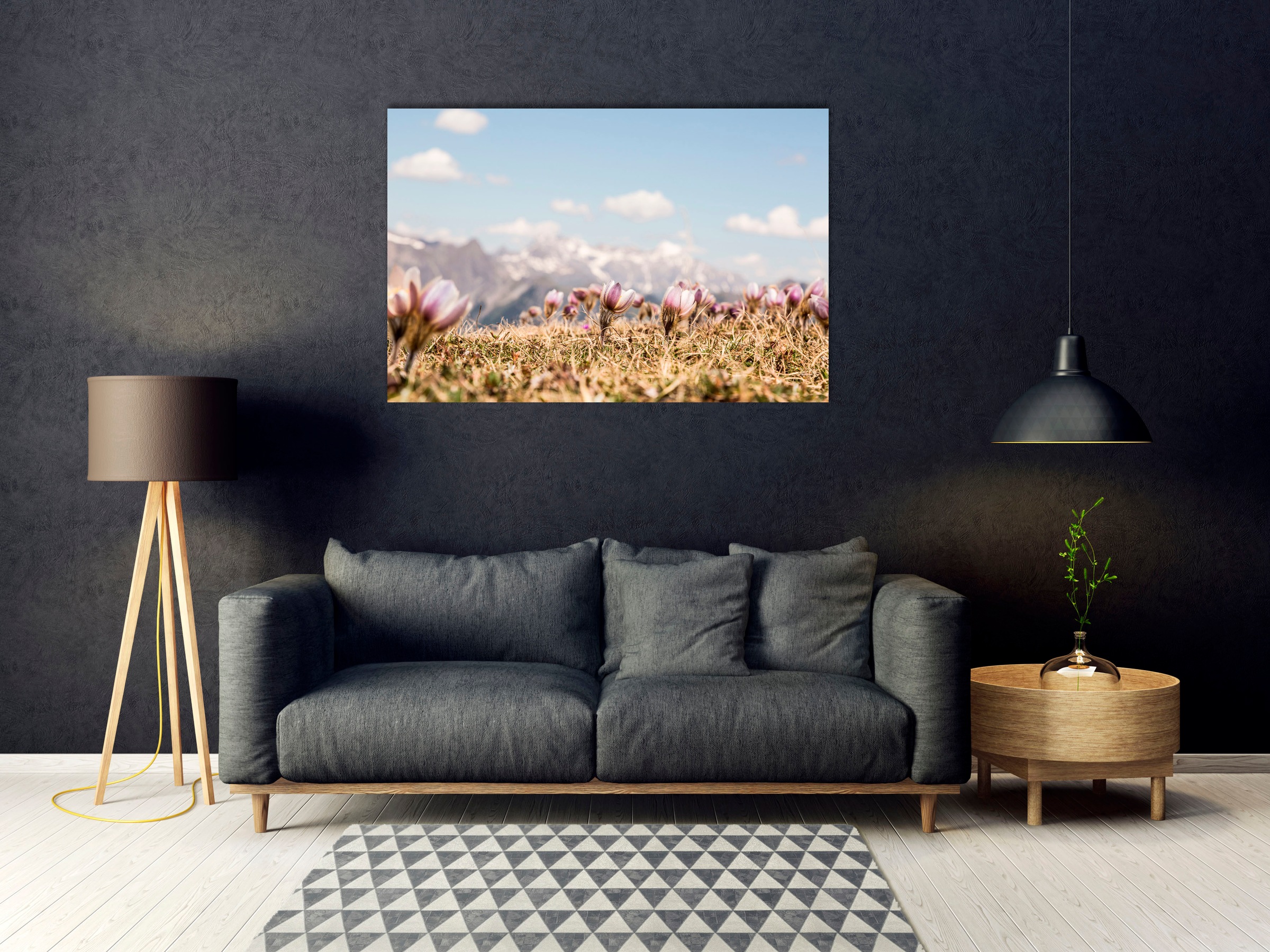 queence Acrylglasbild »Ezzo«, Natur-Landschaft-Wiesen & Bäume-Berge-Berge & günstig online kaufen